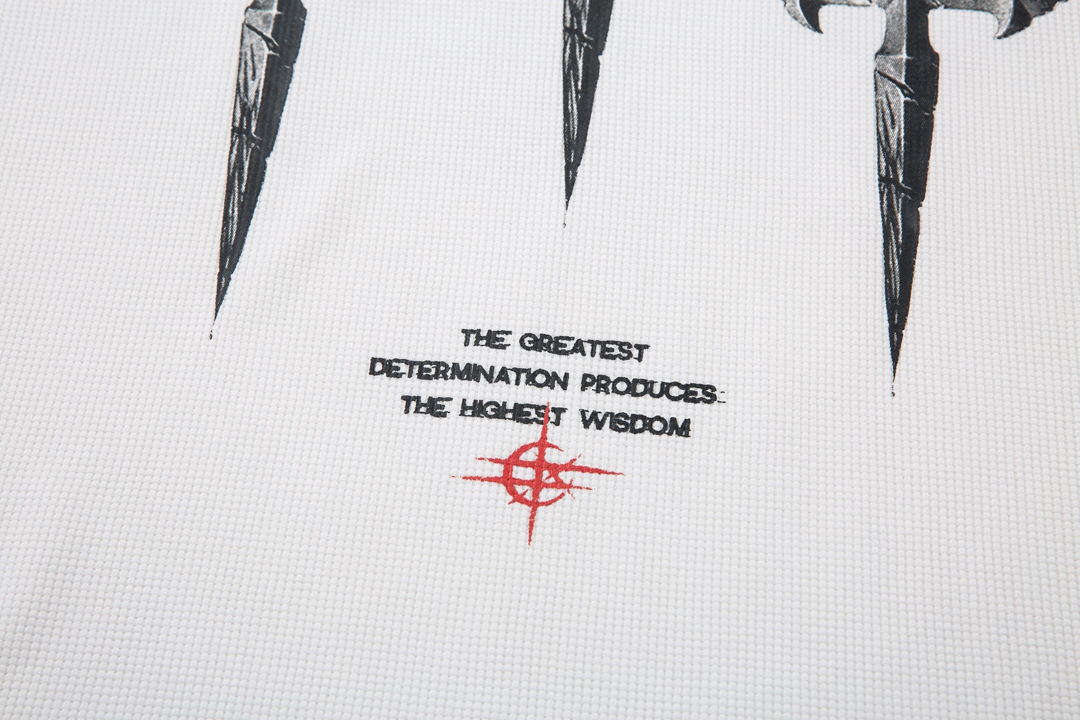 Gothic Cross Long Sleeve Graphic Tee | Dark Streetwear