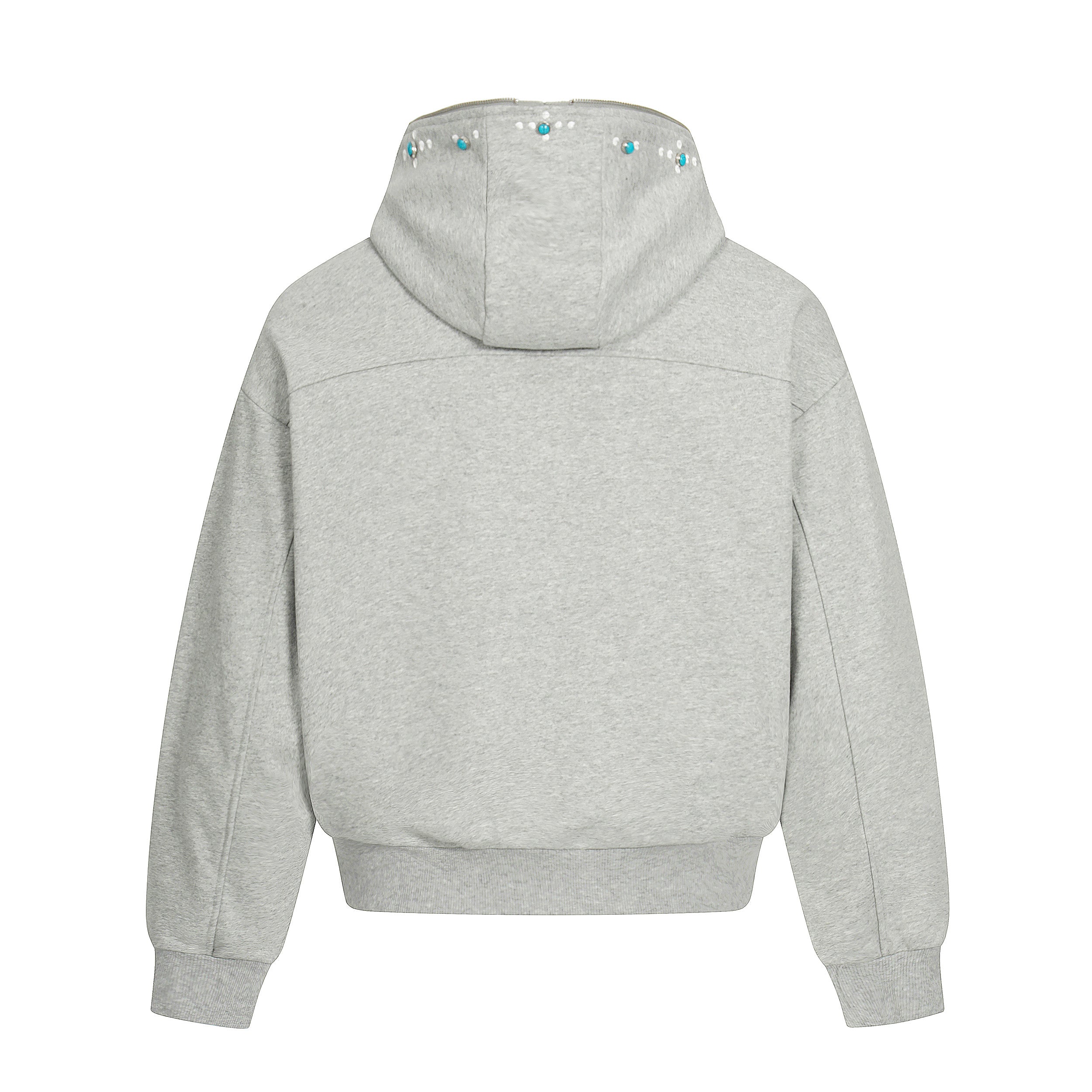 Omirad Minimal Dot-Detail Zip Hoodie | Streetwear Staple