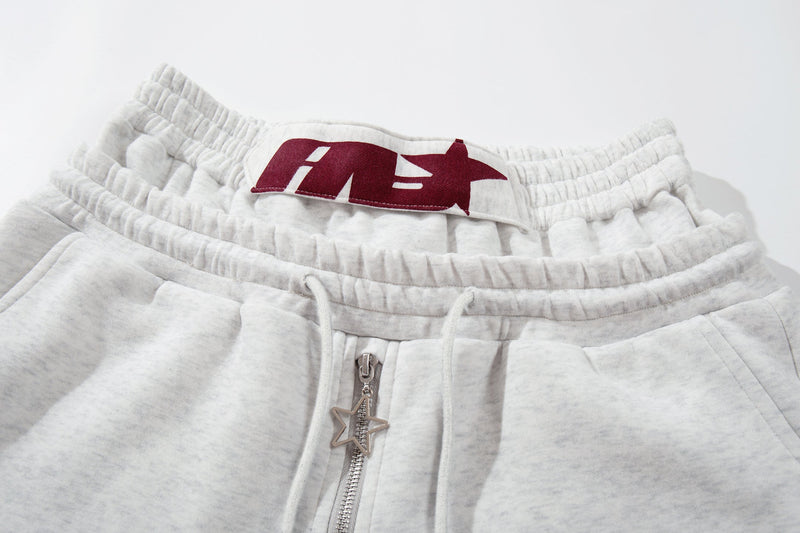 Omirad Star Zip Wide-Leg Sweatpants | Streetwear Joggers