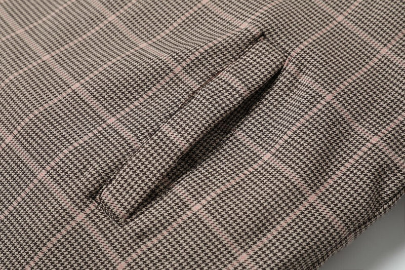 Reversible Check Puffer Jacket | Plaid & Black | SEAKOFF