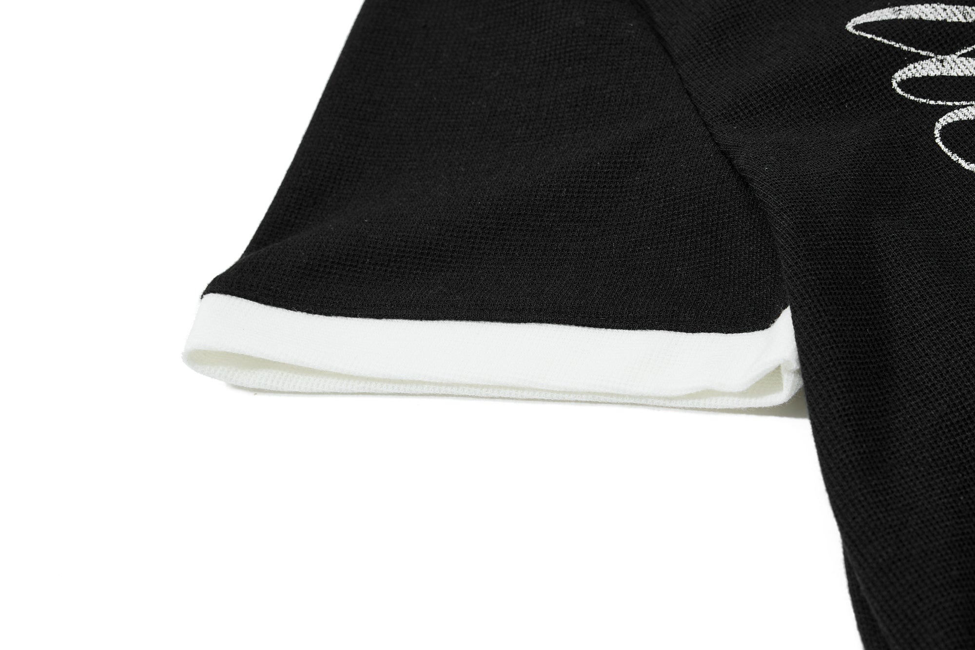 Gothic Star Skull Polo Shirt | Contrast Collar Streetwear