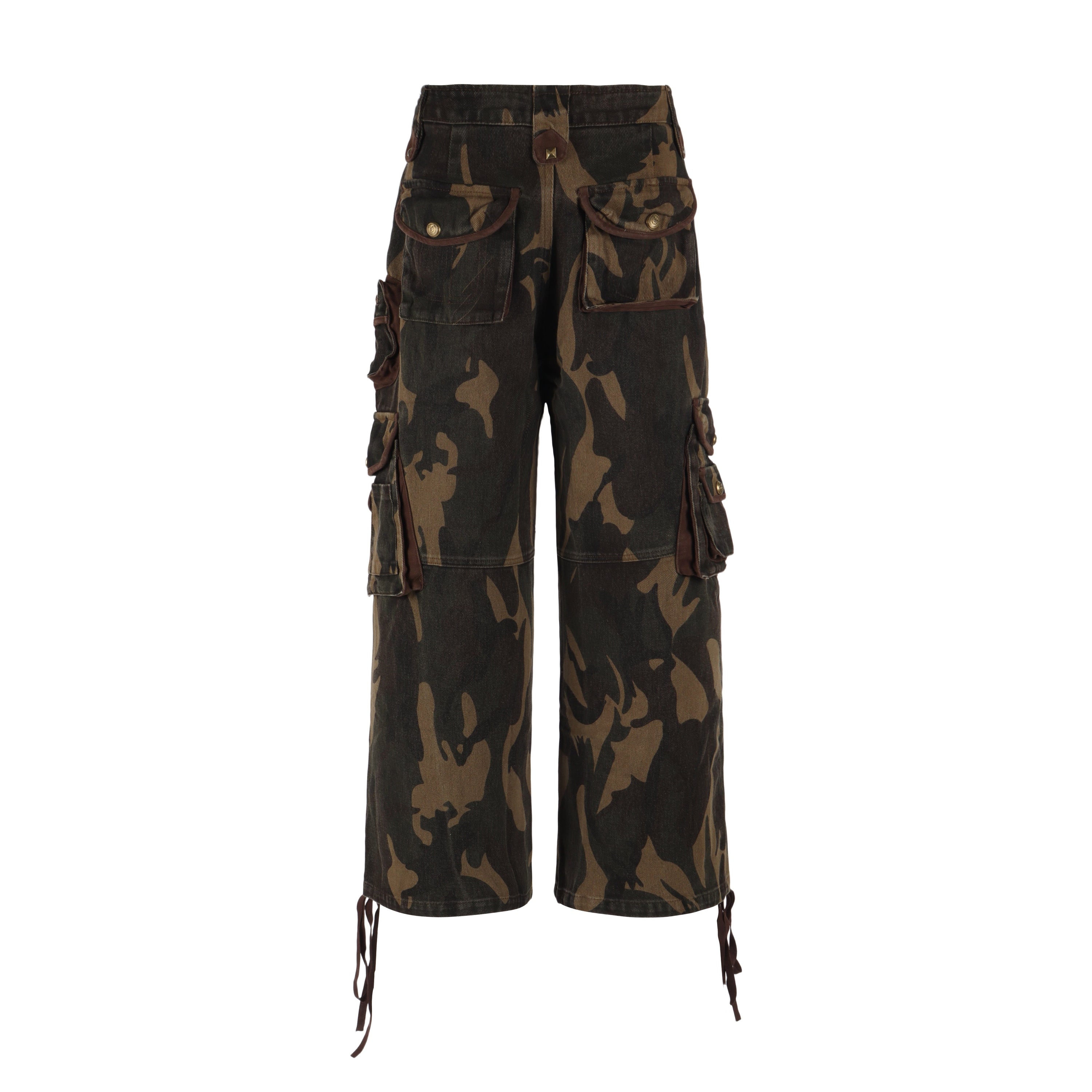 Omirad Camo Union Jack Cargo Pants | Wide-Leg Utility