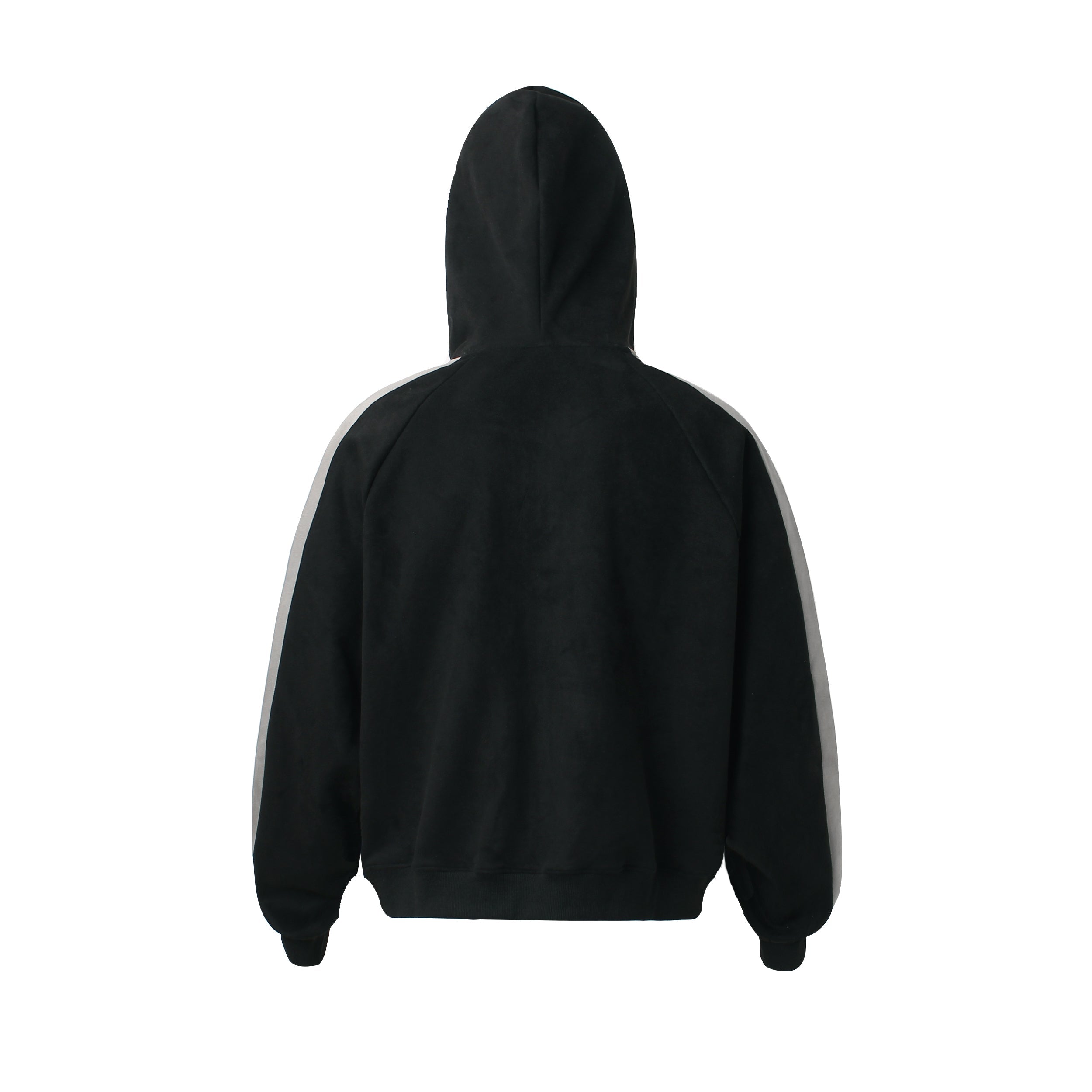 Omirad GLFS Suede-Finish Retro Zip Hoodie | Streetwear