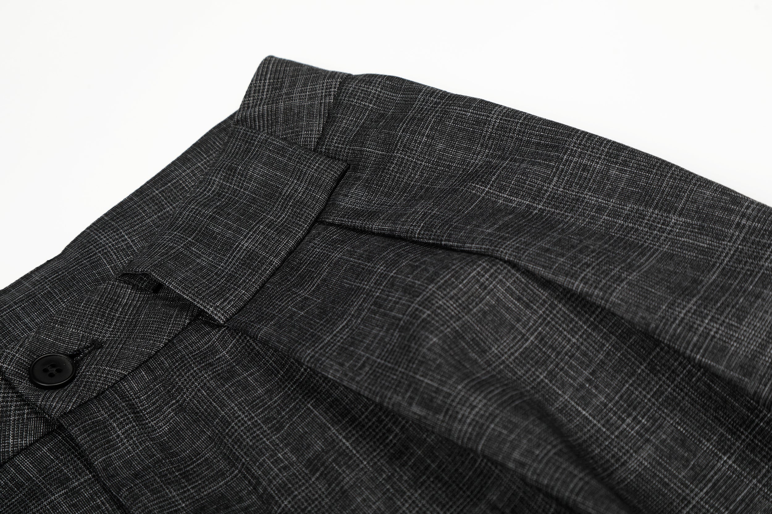 Omirad Textured Pleated Wide-Leg Trousers | Tailored Fit