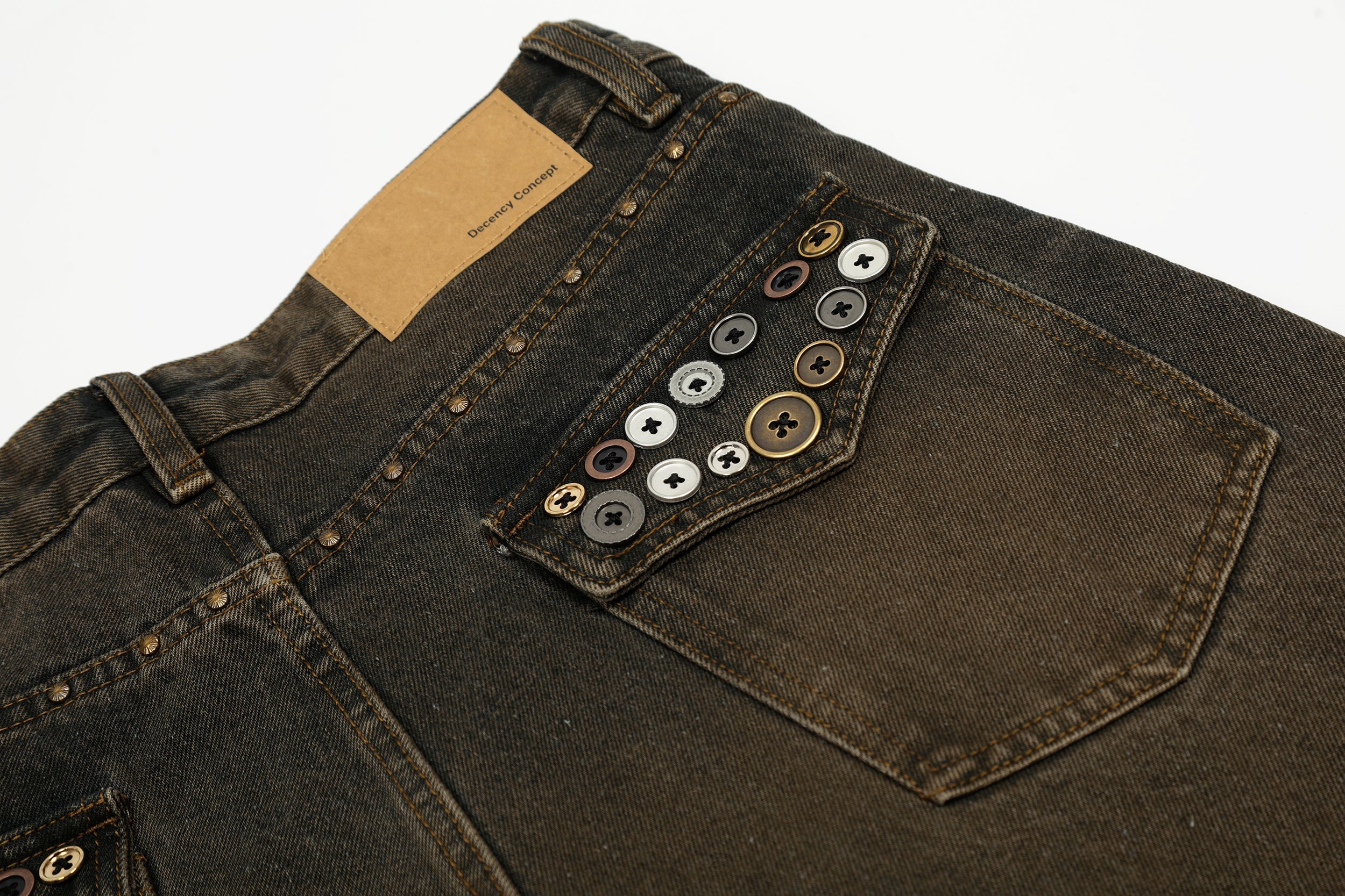 Omirad Retro Fade Wide-Leg Jeans | Vintage Wash Streetwear