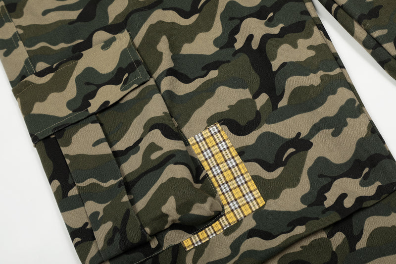 Omirad Camo Wide-Leg Cargo Pants | Y2K Streetwear Baggy Fit