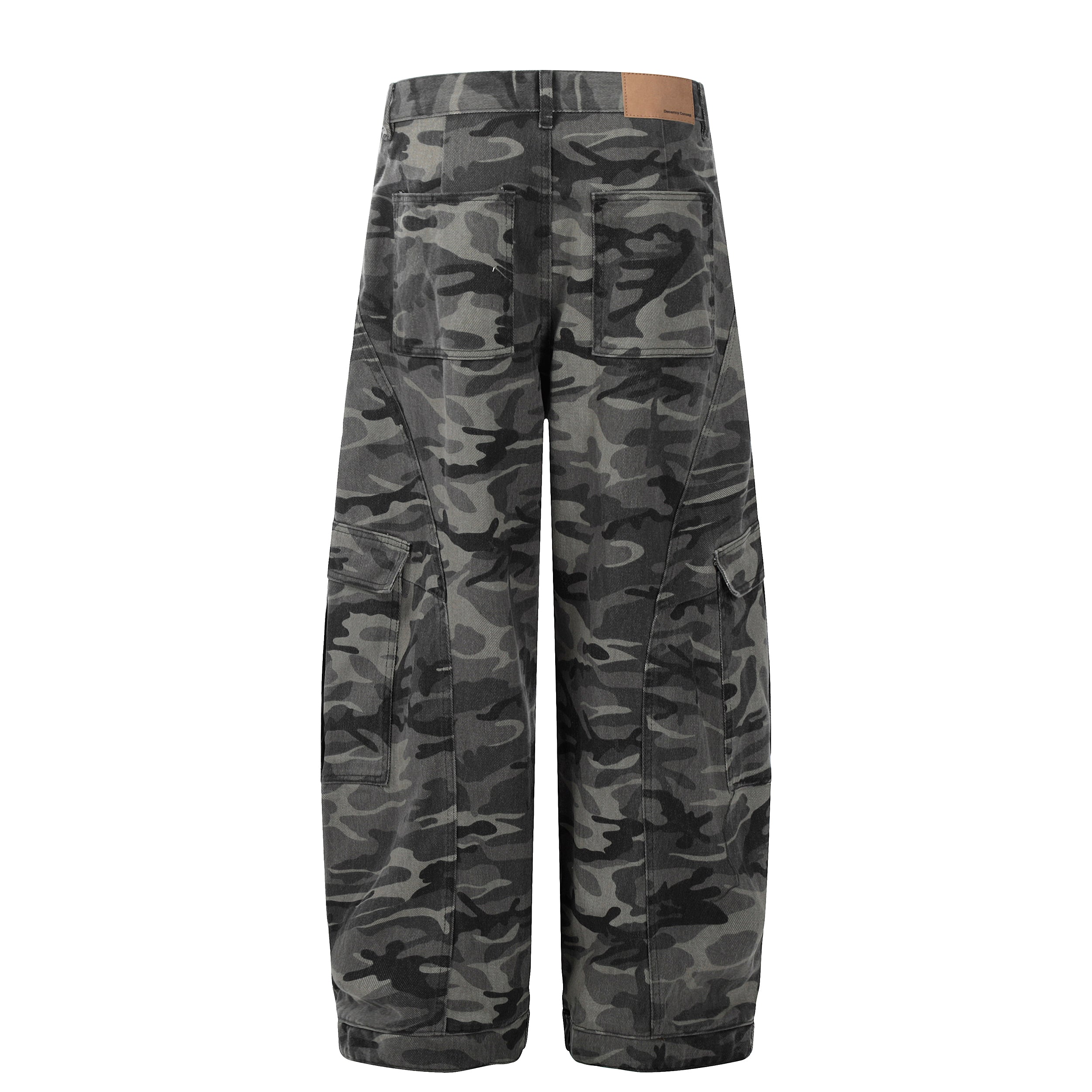 Omirad Shadow Camo Cargo Pants | Wide-Leg Streetwear