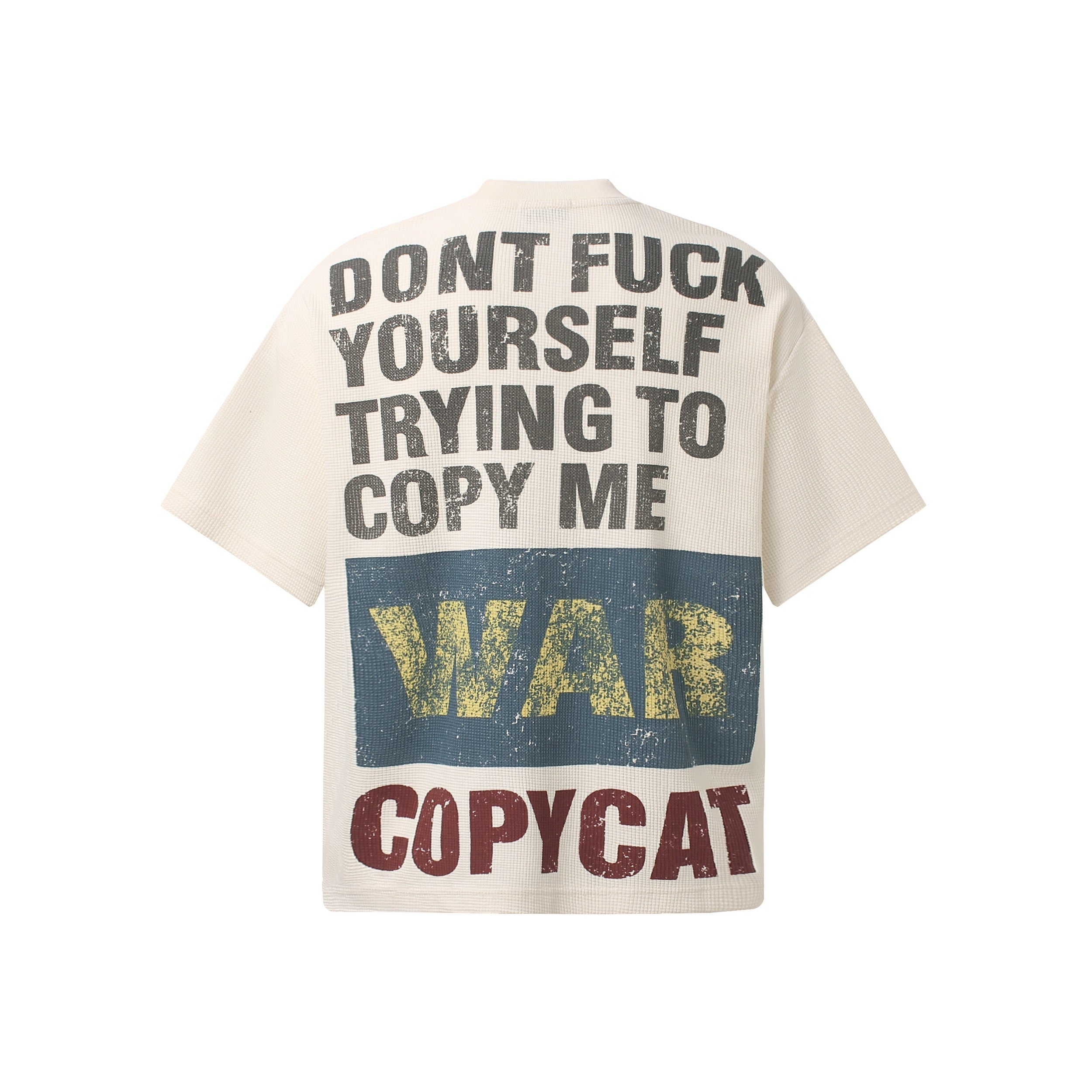 Omirad Copycat Statement Waffle Knit Tee | Streetwear Graphic