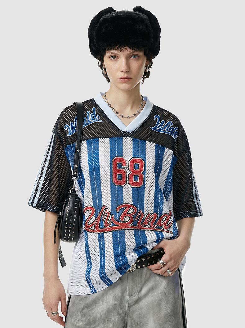 Omirad Athletics 68 Mesh Jersey T-Shirt | Varsity Streetwear