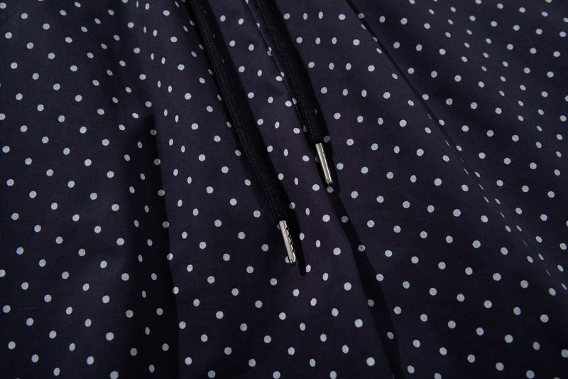 Polka Dot Wide-Leg Track Pants | Sporty Streetwear