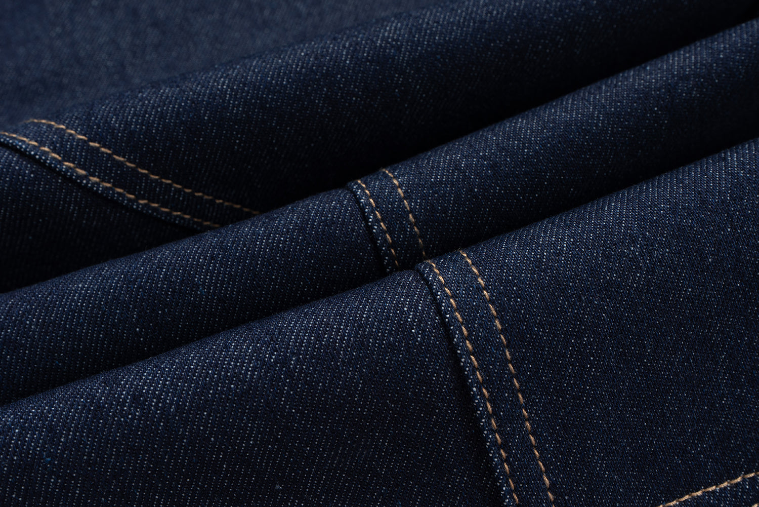 Omirad Curved-Cut Raw Indigo Denim Jeans | Barrel Fit