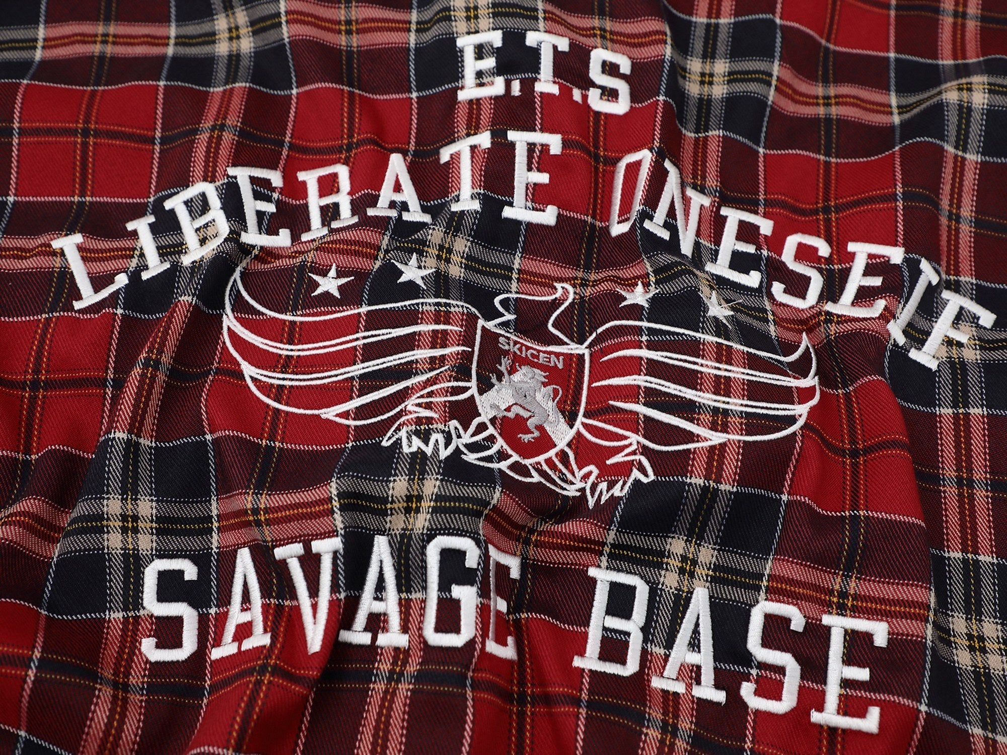 Omirad Savage Base Plaid Shirt | Camo Collar Street Style
