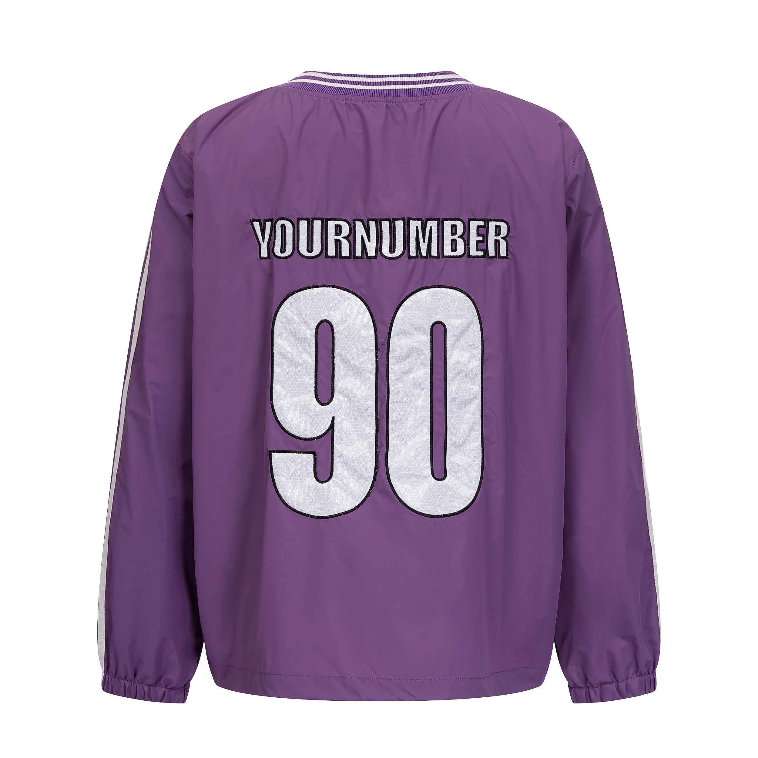 Retro Athletic Nylon Pullover | Varsity 90 Streetwear Top