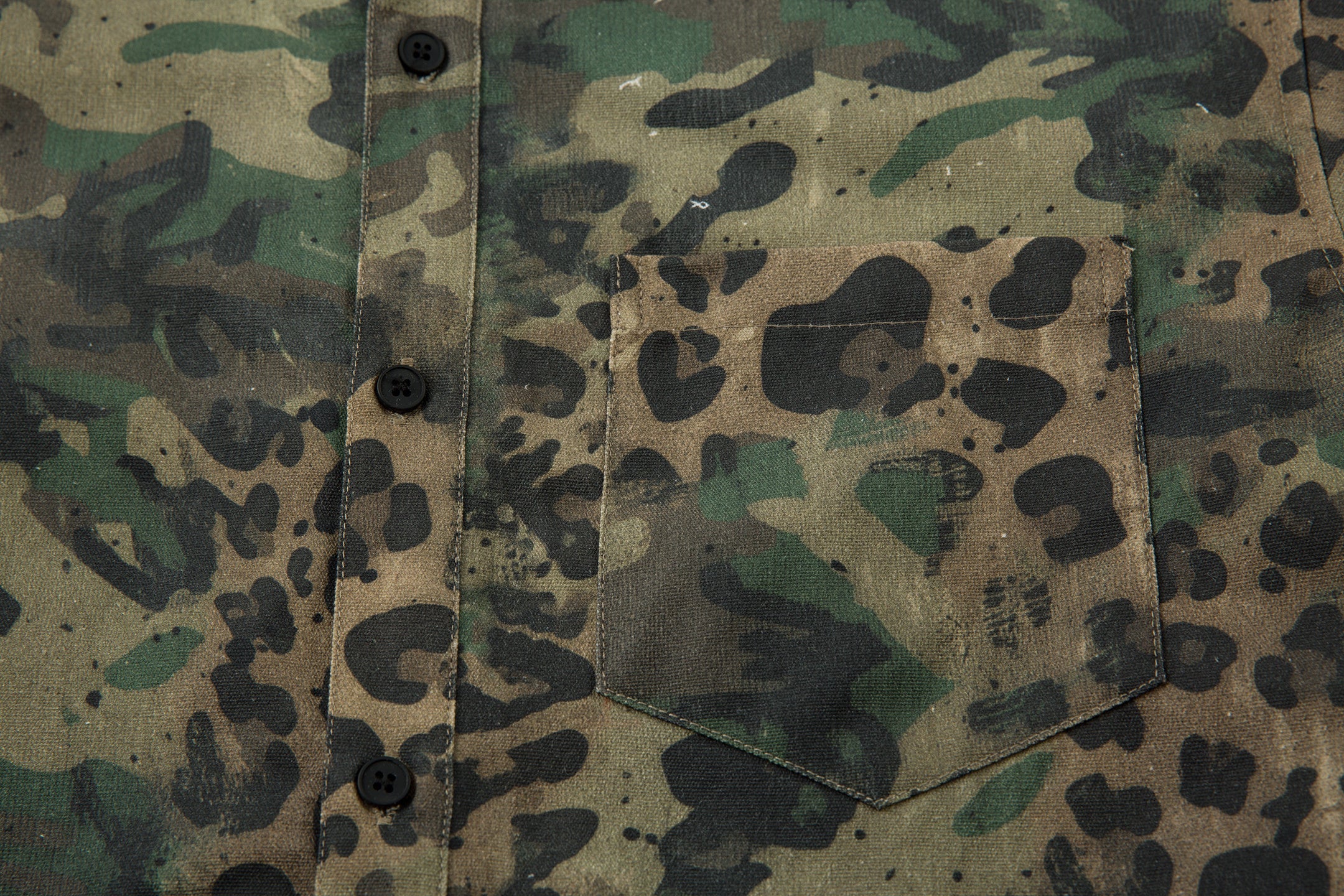 Camo Leopard Hybrid Utility Shirt | Streetwear Overshirt