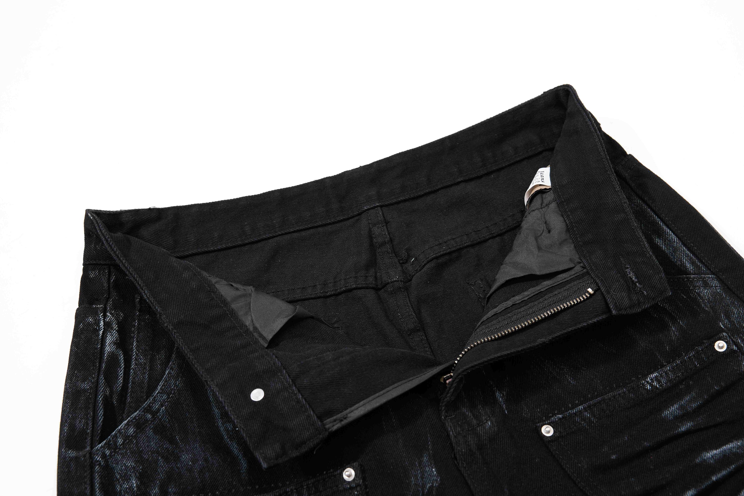 Omirad Washed Utility Flare Jeans | Streetwear Cargo Denim
