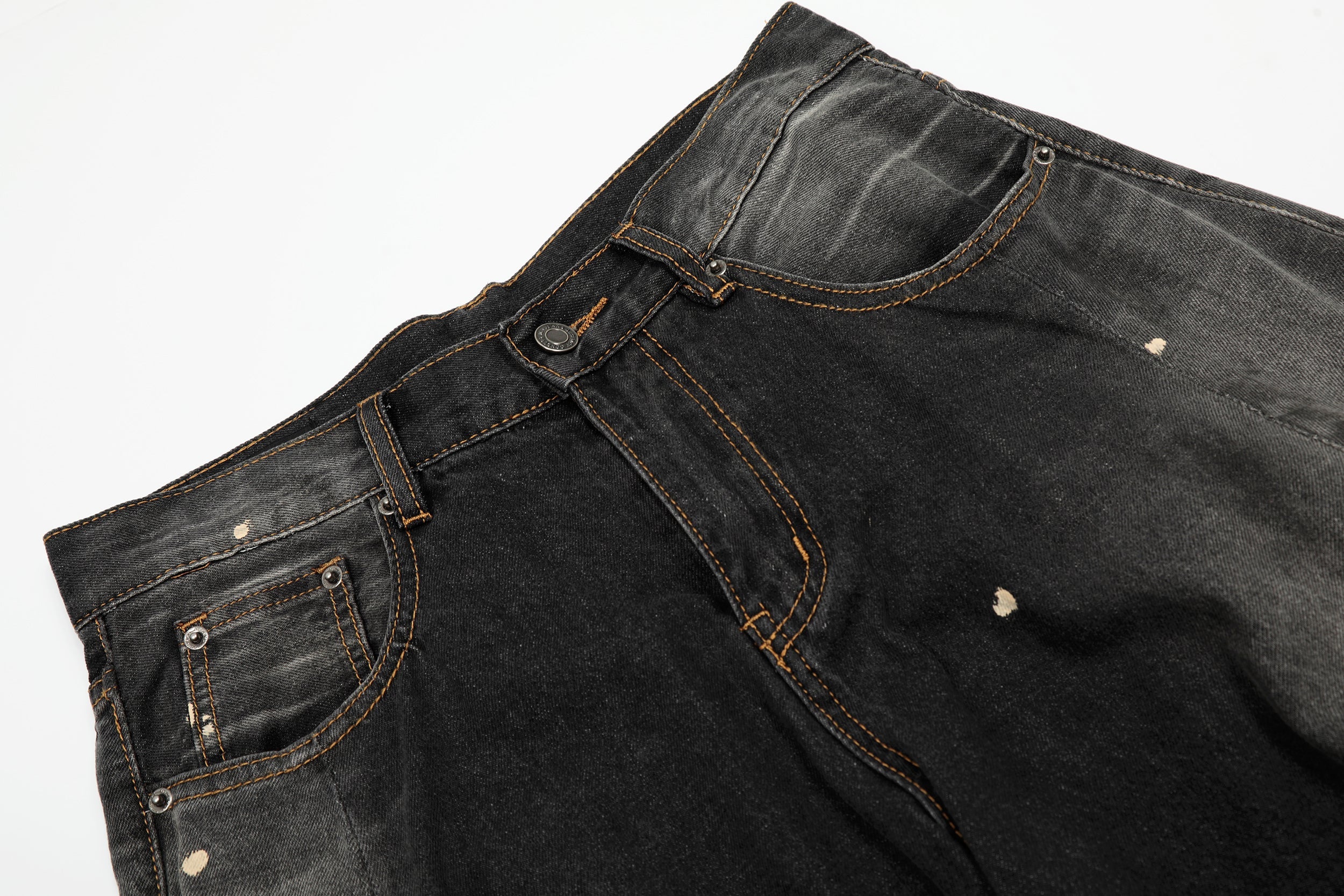 Omirad Vintage Wash Barrel Leg Jeans | Distressed Streetwear