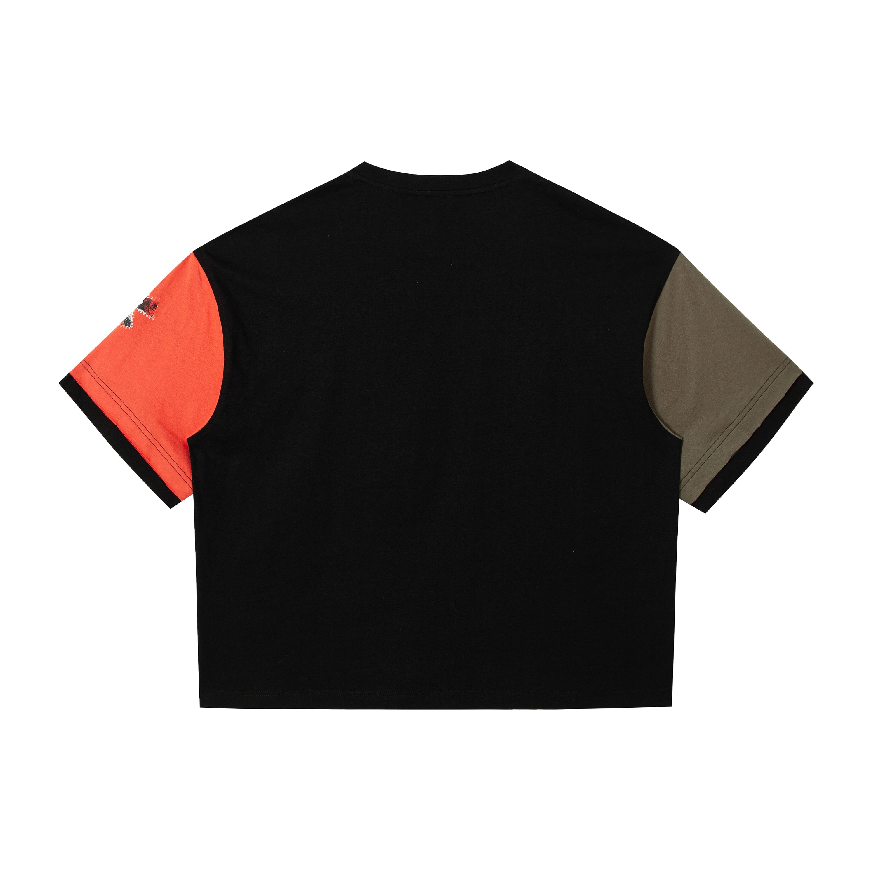 Omirad Graphic Patchwork Crop Tee | Underground Streetwear