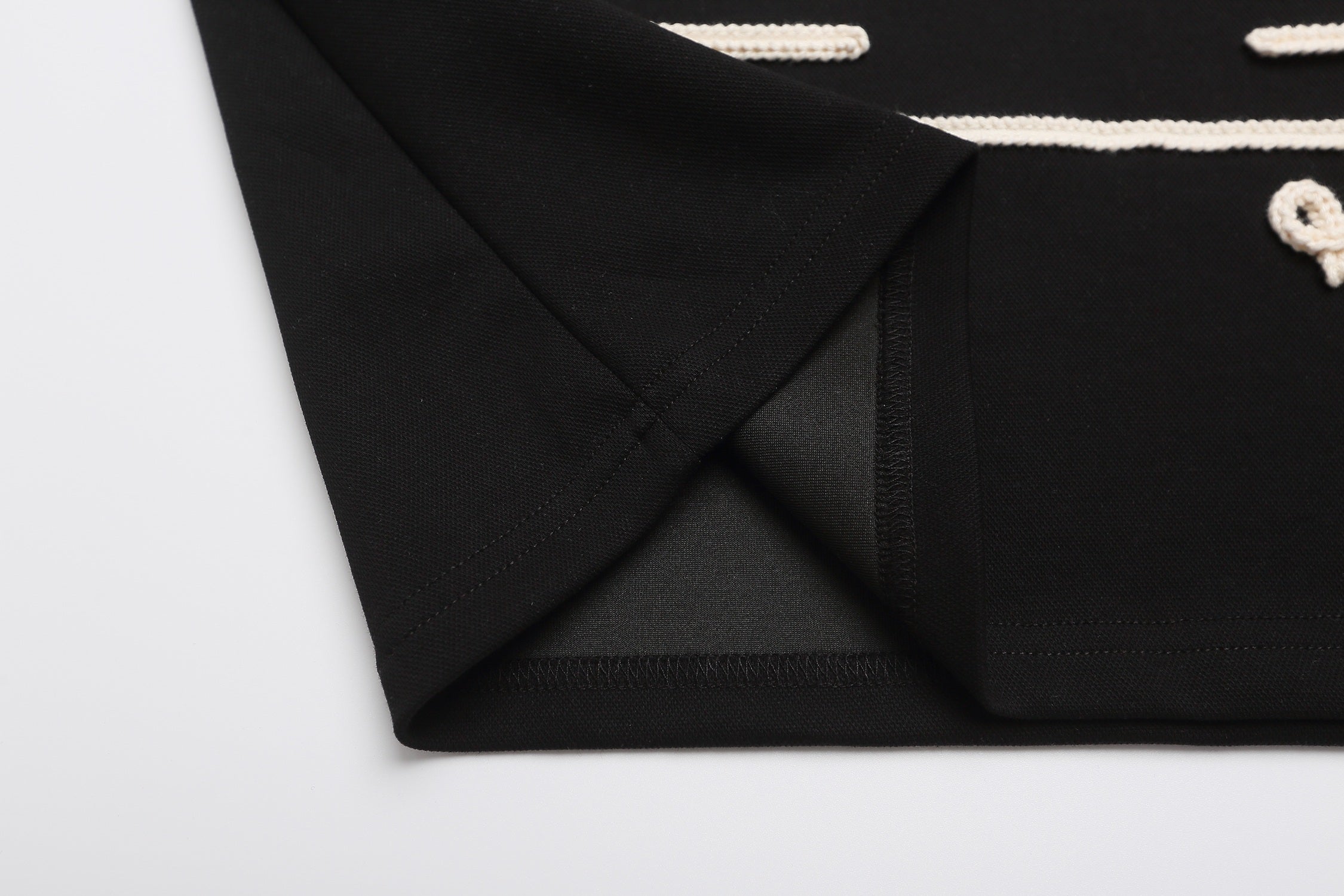 Military Braid Polo Shirt | Rope Embroidery & Epaulettes
