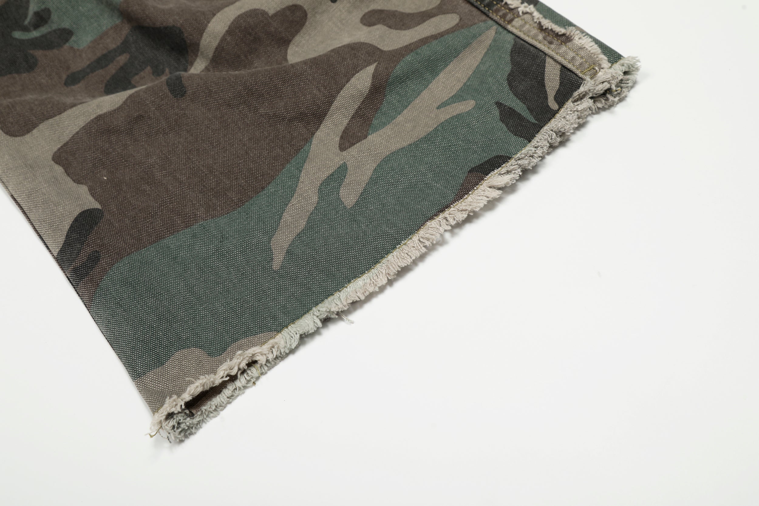 Omirad Double-Waist Camo Cargo Jeans | Wide-Leg Streetwear