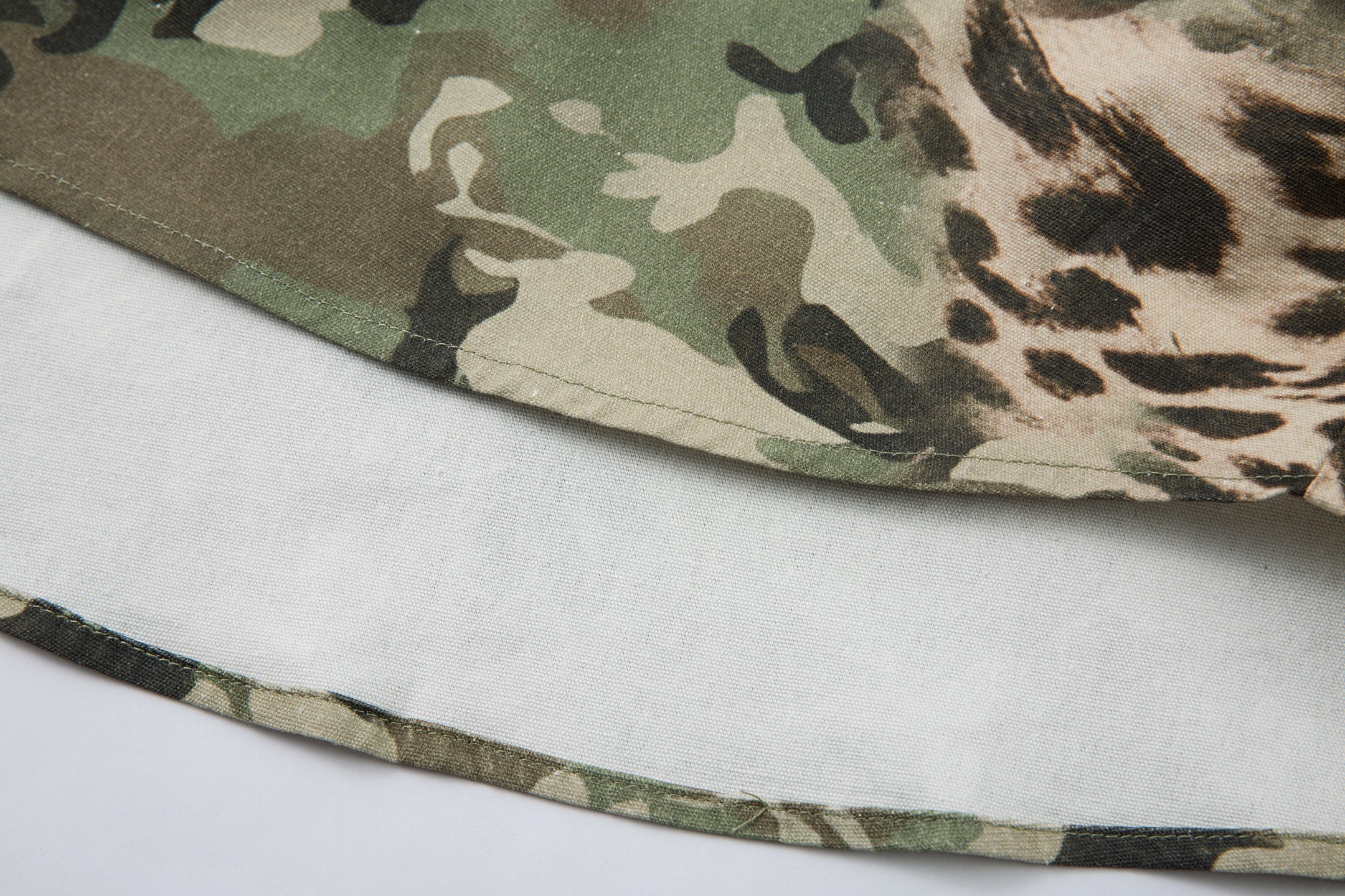 Omirad Camo Leopard Layered Short-Sleeve Shirt | SEAKOFF