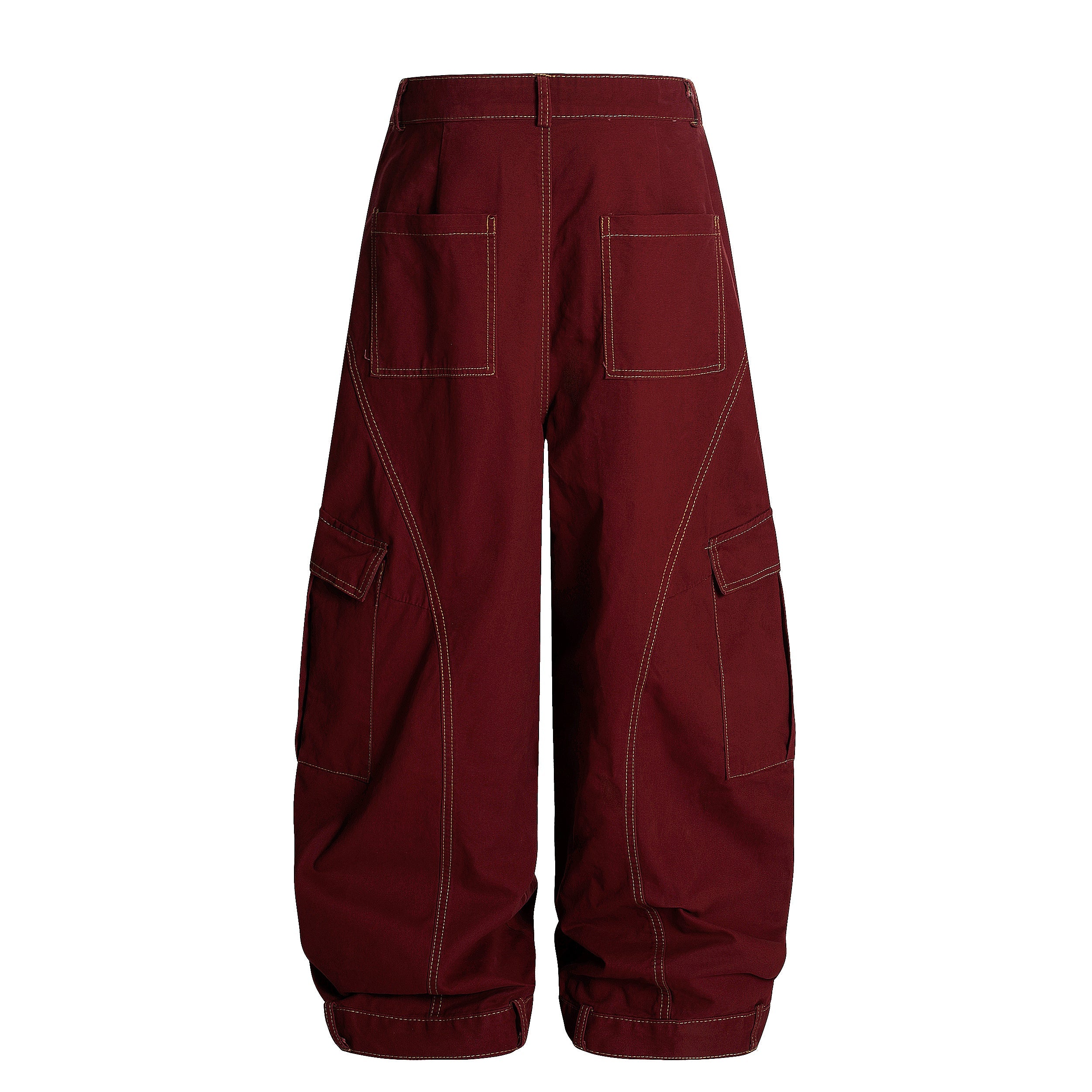 Omirad Heavy-Wash Wide-Leg Cargo Pants | Oversized Streetwear