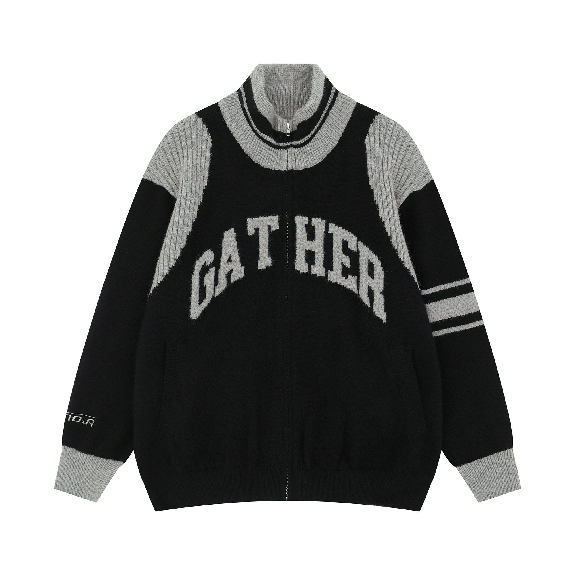Omirad Gather Varsity Knit Zip Jacket | Collegiate Streetwear