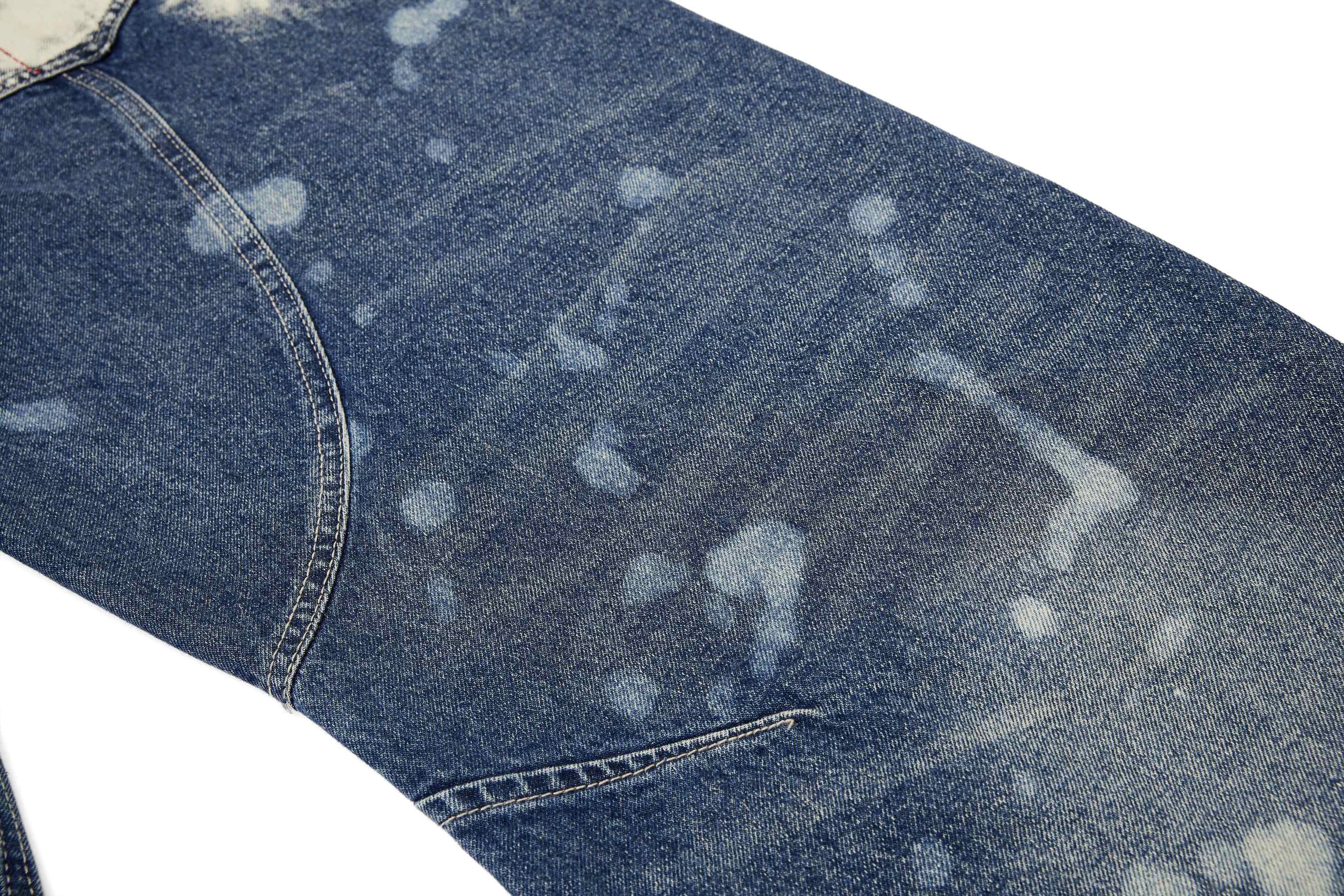 Omirad Grommet Washed Balloon Jeans | Distressed Wide-Leg Denim