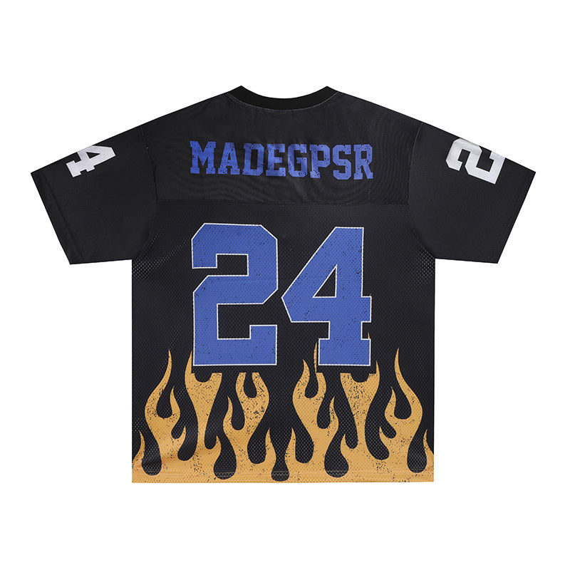 MADEGPSR Flame 24 Football Jersey | Streetwear Mesh Jersey