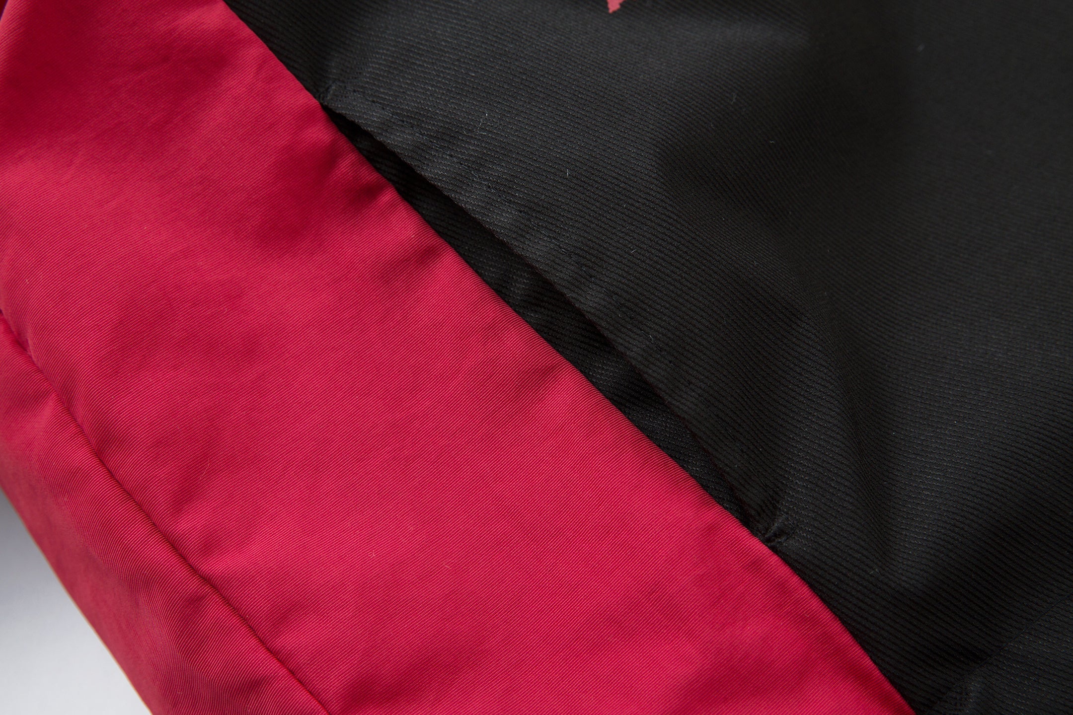 Racing Patch Faux Fur Hood Jacket | Color-Block Nylon