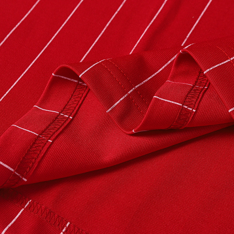 Pinstripe Performance Soccer Jersey | Streetwear Football Tee