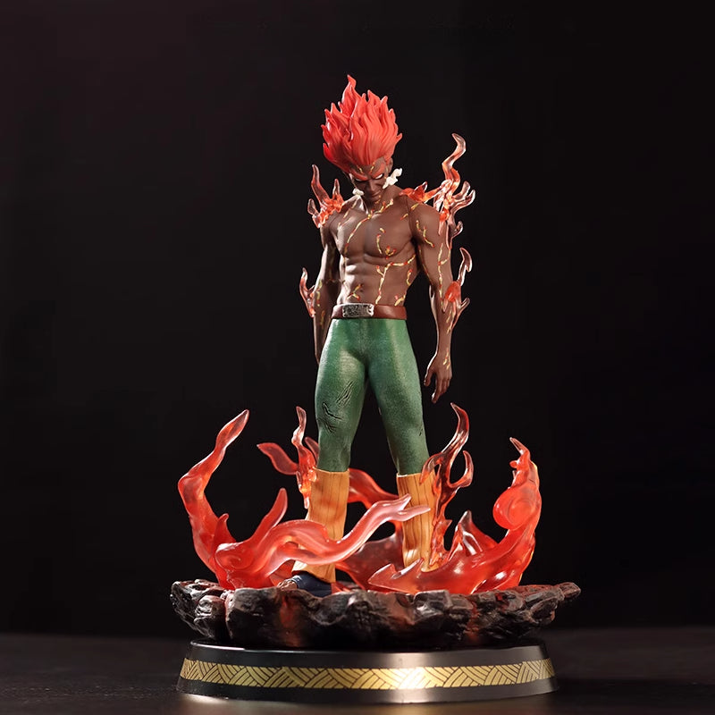 Might Guy Action Figure – 29cm Limited Edition | Dynamic Pose with Glowing Eyes and Flames