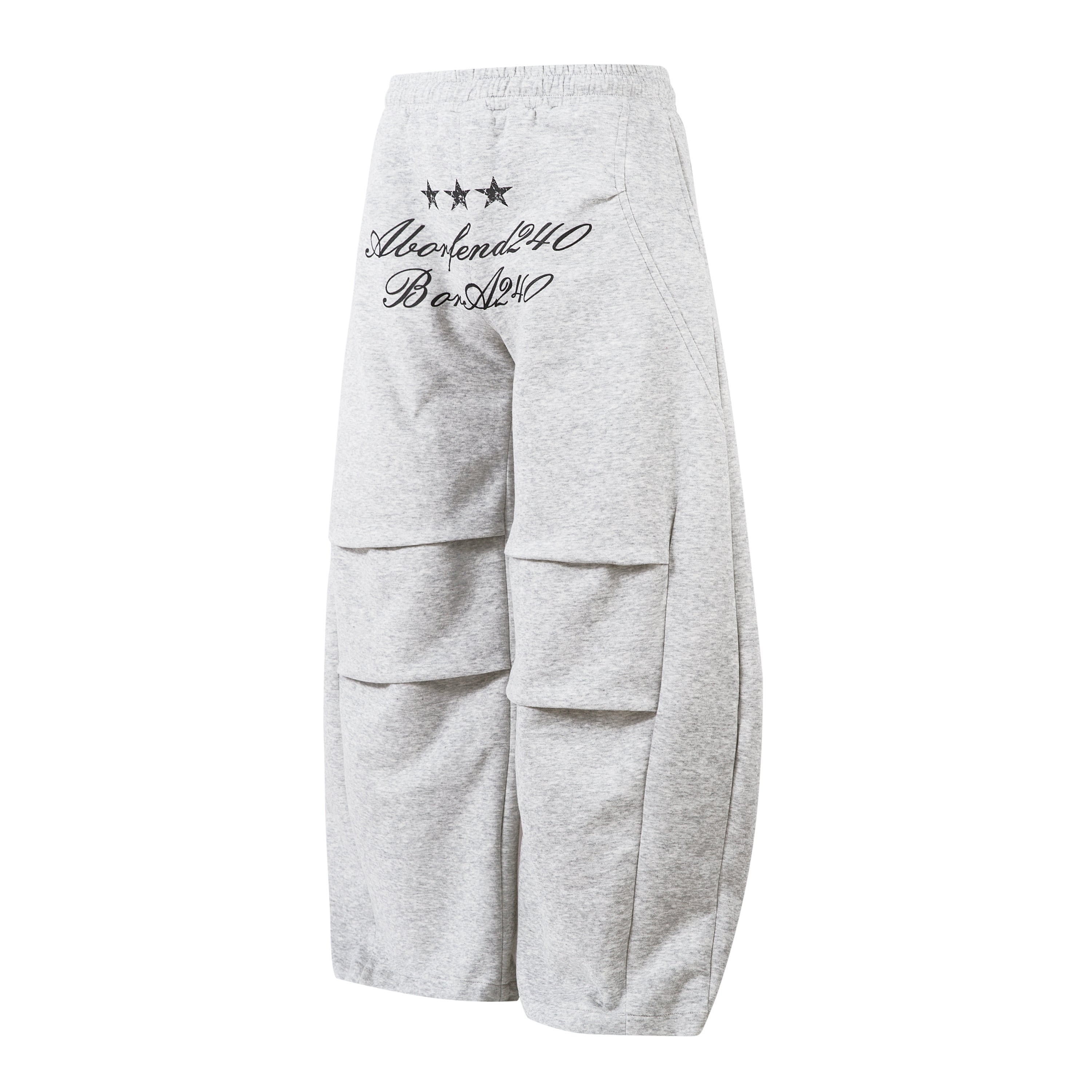 Omirad Embroidered Multi-Pocket Wide-Leg Cargo Sweatpants