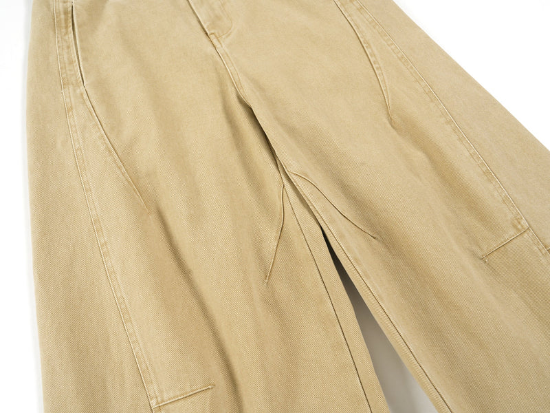 Omirad Wide-Leg Work Pants | Cotton Twill Utility Trousers