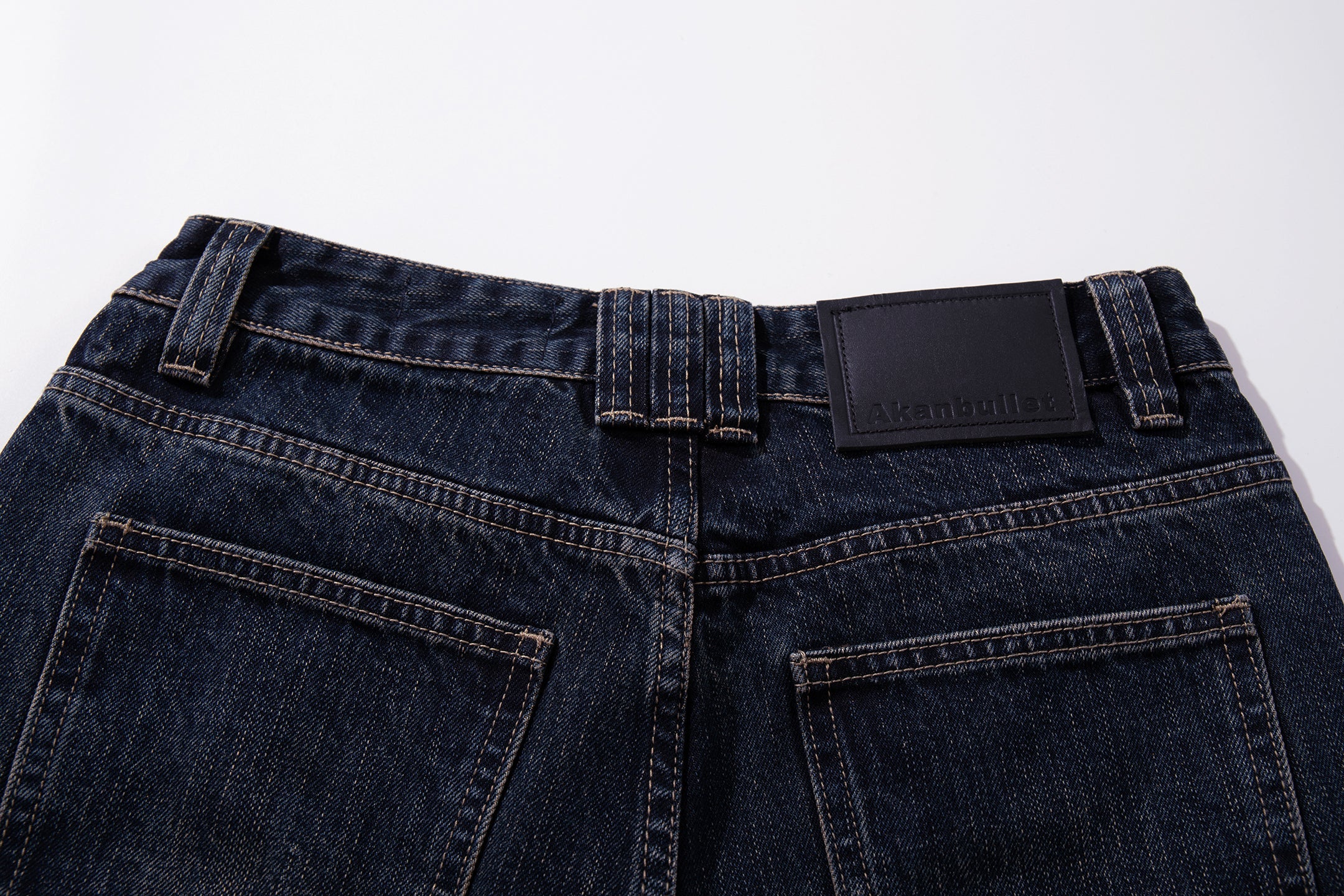 Omirad Vintage Button-Fly Wide-Leg Jeans | Dark Wash Denim