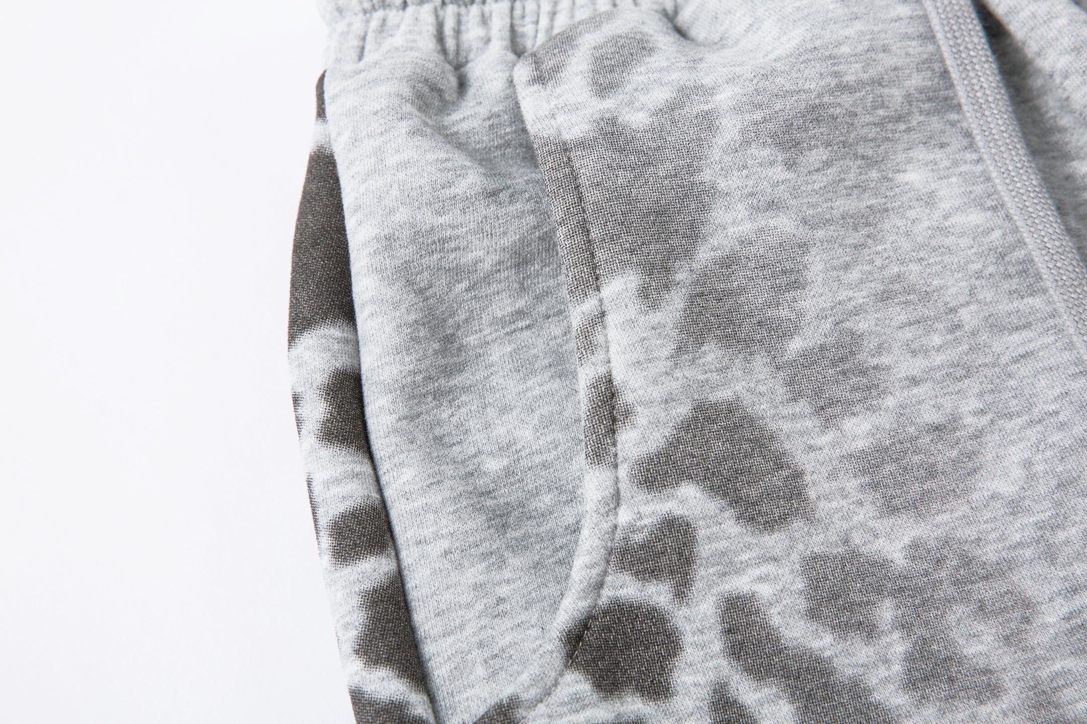 Omirad Leopard Gradient Sweatpants | Grey & Pink Graffiti