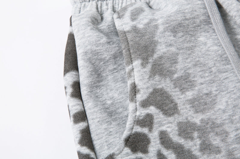 Omirad Leopard Gradient Sweatpants | Grey & Pink Graffiti