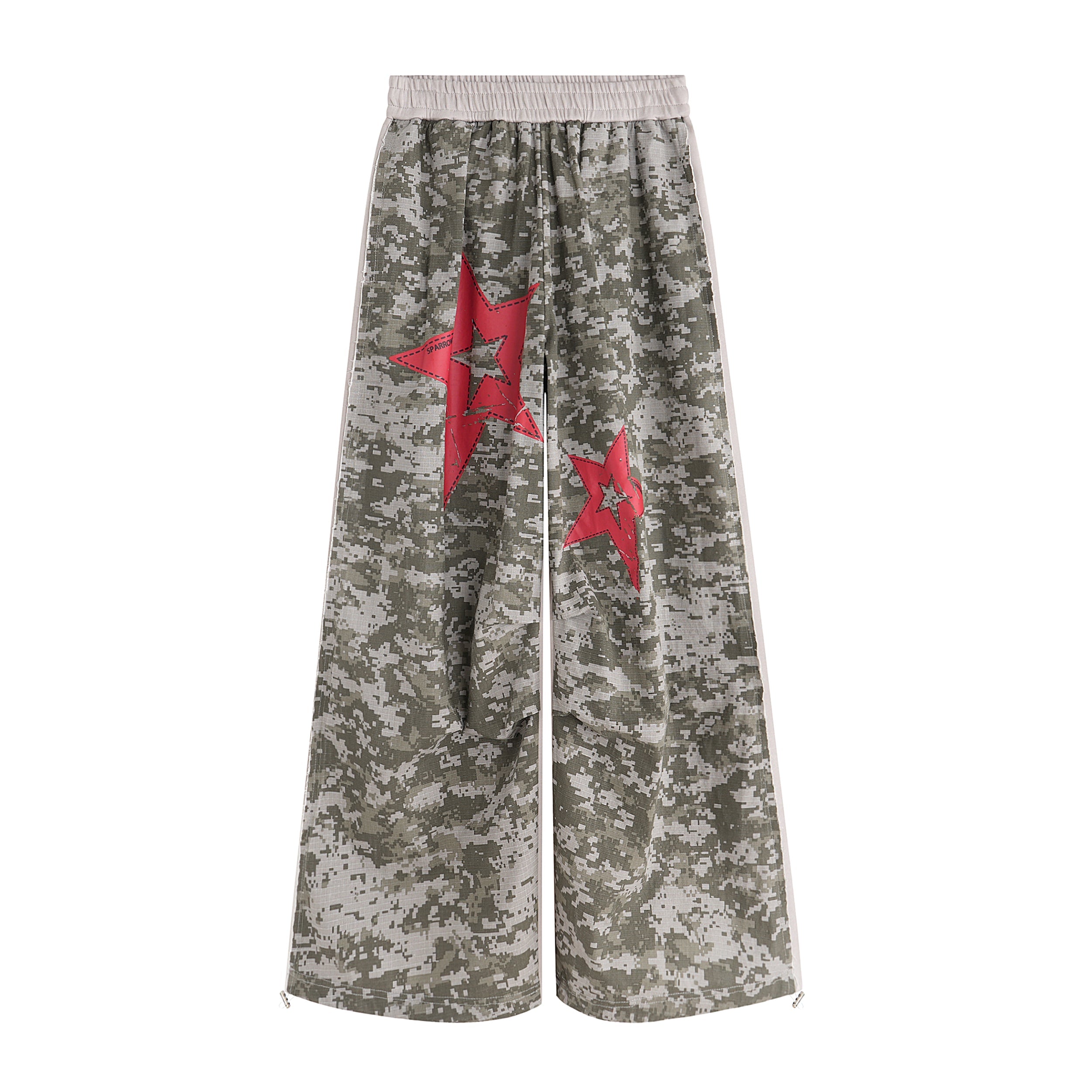 Digital Camo Star Wide-Leg Pants | Bold Streetwear