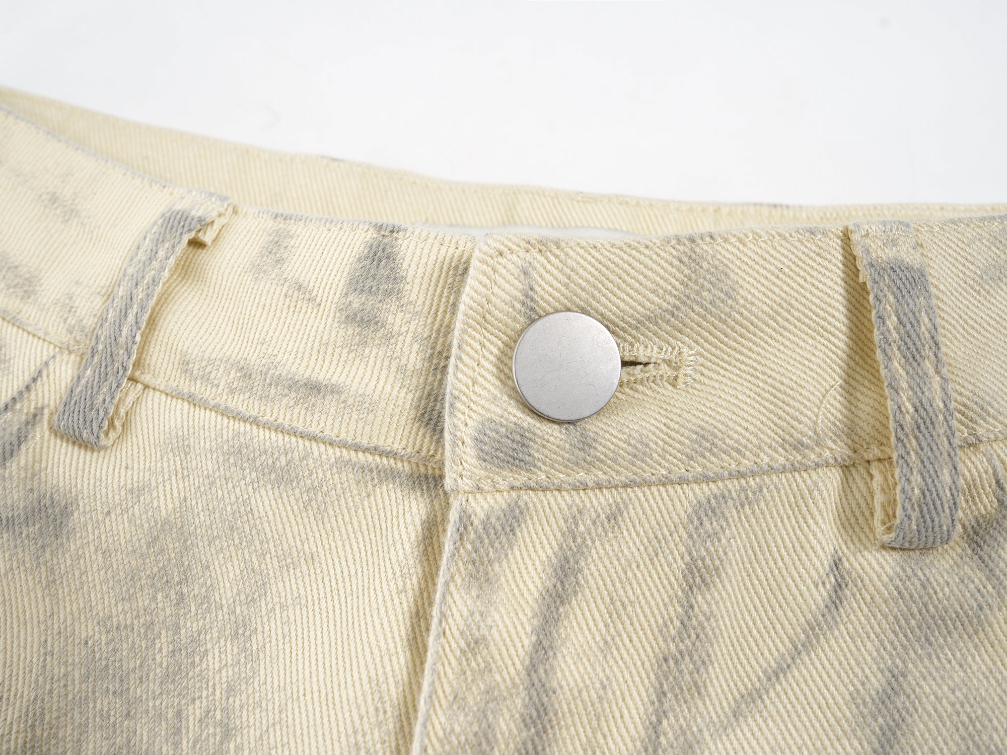 Wide-Leg Embroidered Pocket Denim Pants | Street Luxury