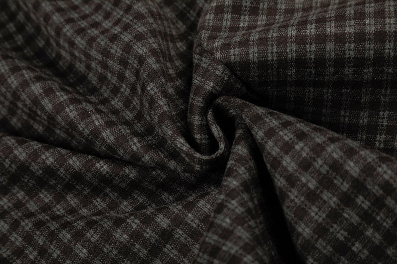 Wide-Leg Plaid Trousers | Pleated Front Tailored Pants