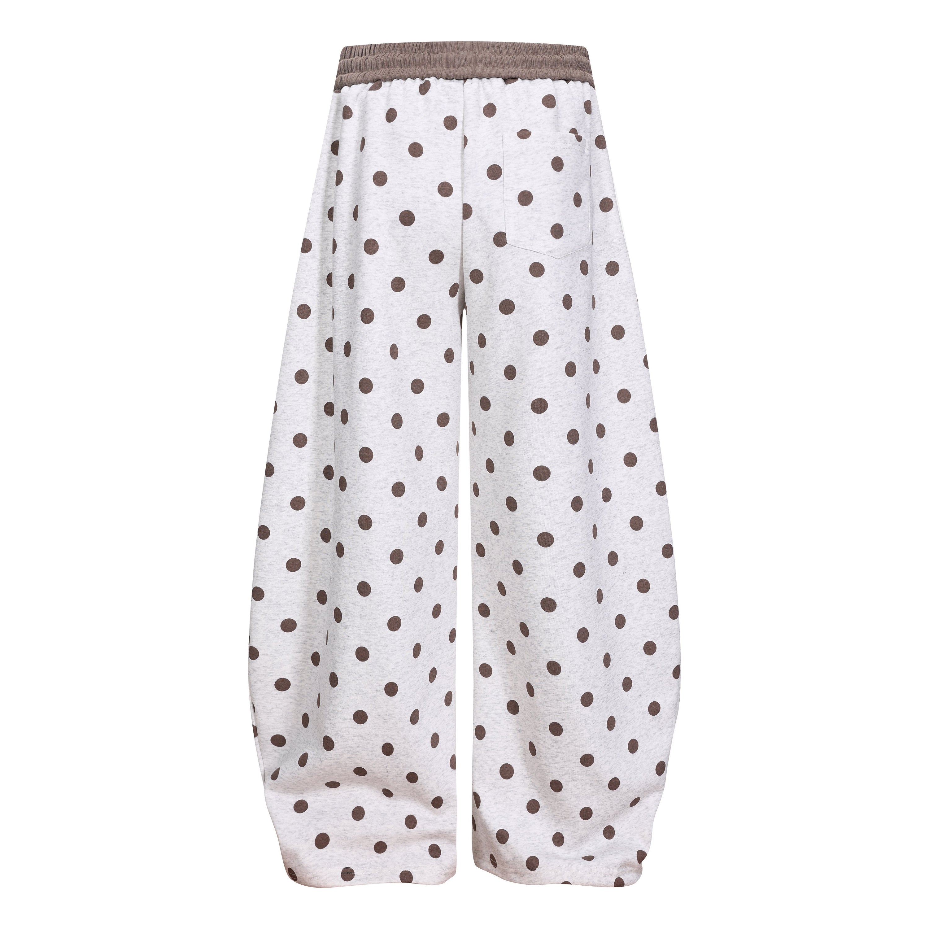 Y2K Graphic Polka Dot Wide-Leg Sweatpants | Omirad