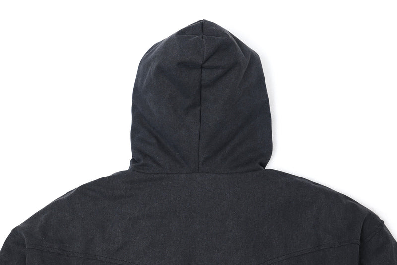 Omirad Vintage Hooded Cropped Cotton Bomber Jacket