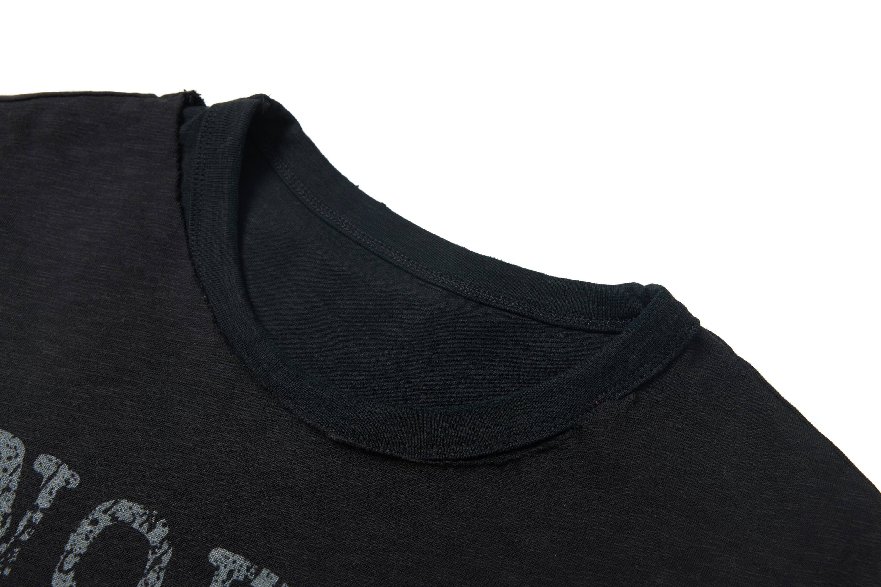 Minormode Distressed Layered Graphic Tee | Washed Black