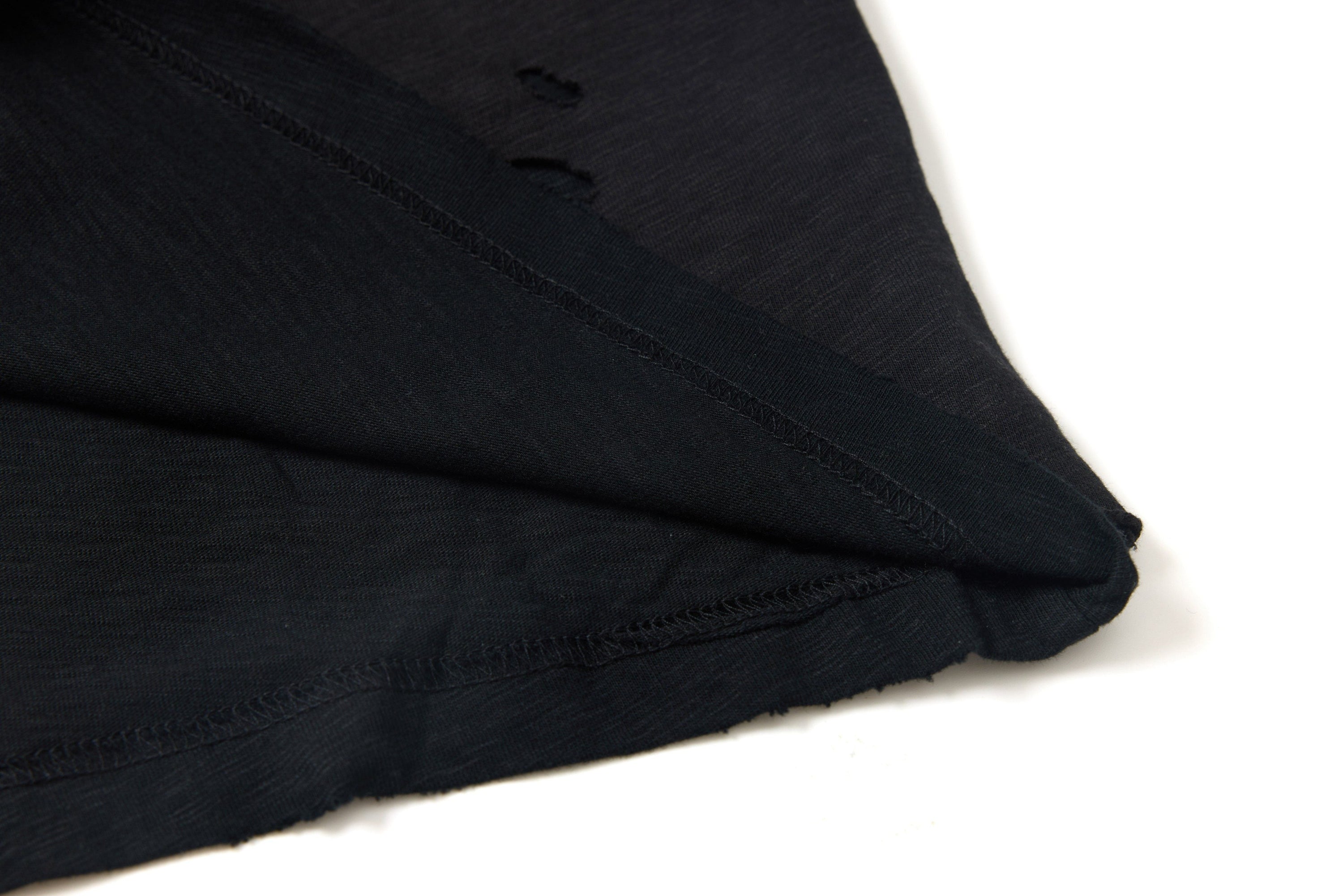 Minormode Distressed Layered Graphic Tee | Washed Black
