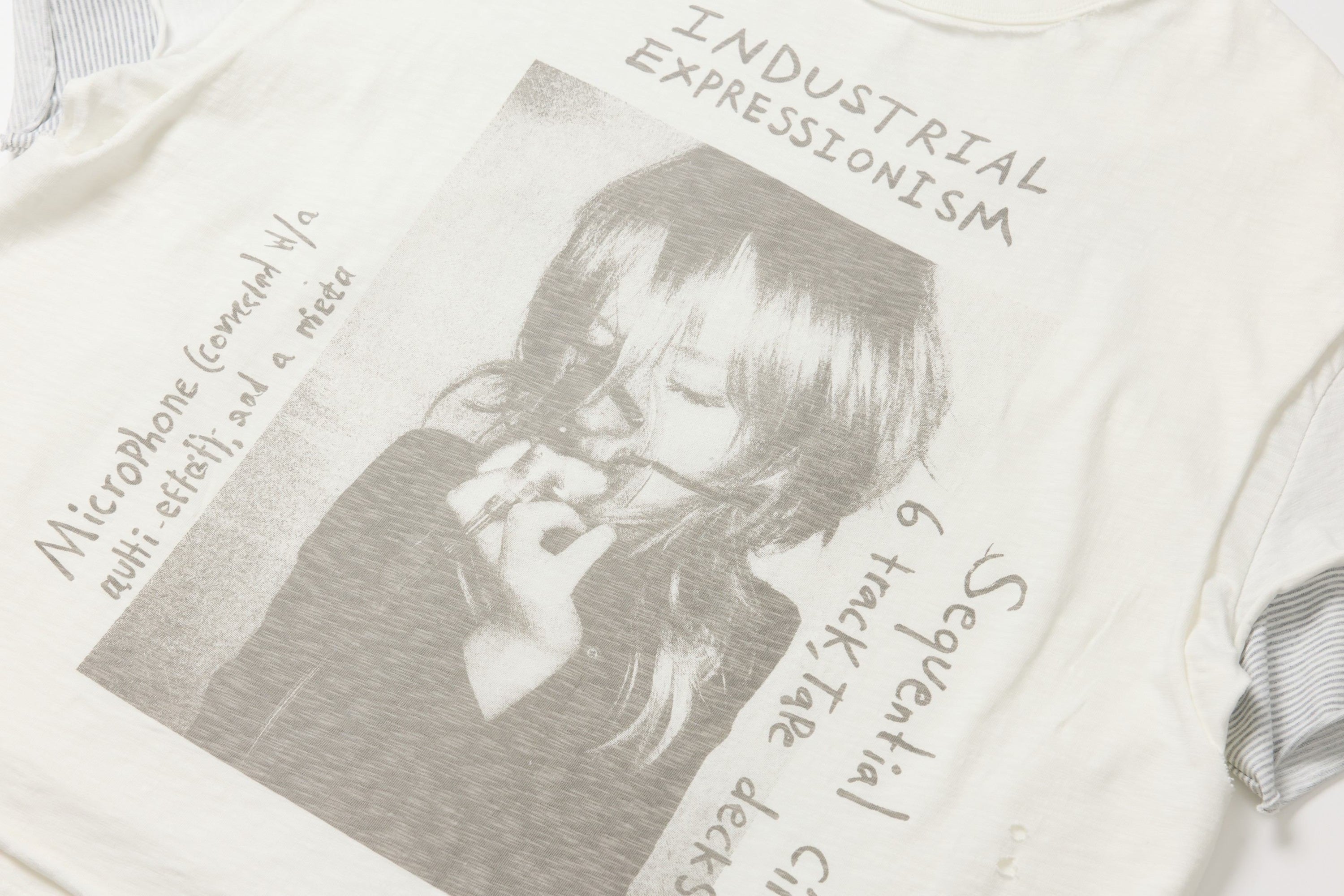 Distressed Layered Graphic Tee | Industrial Expressionism Print
