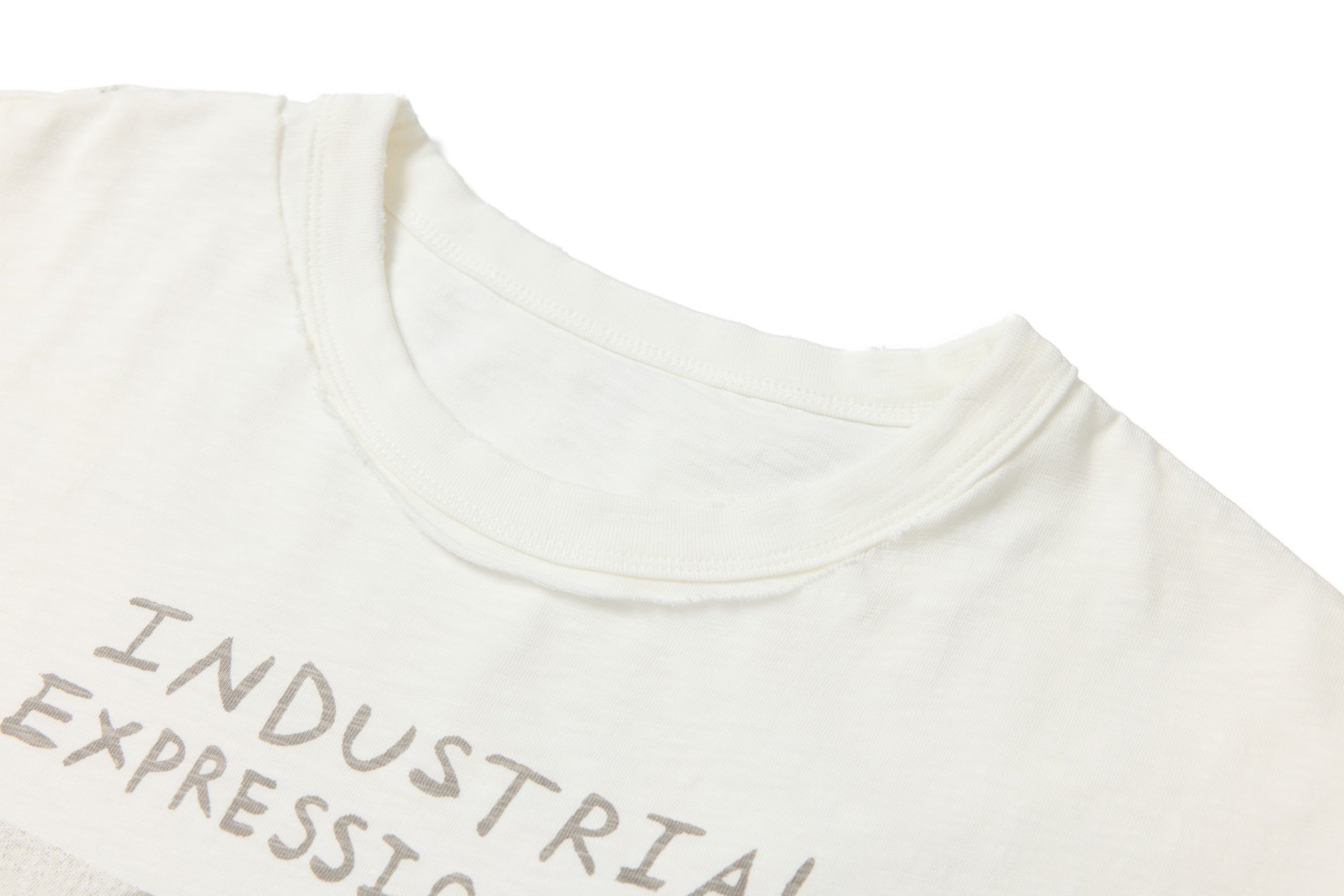 Distressed Layered Graphic Tee | Industrial Expressionism Print