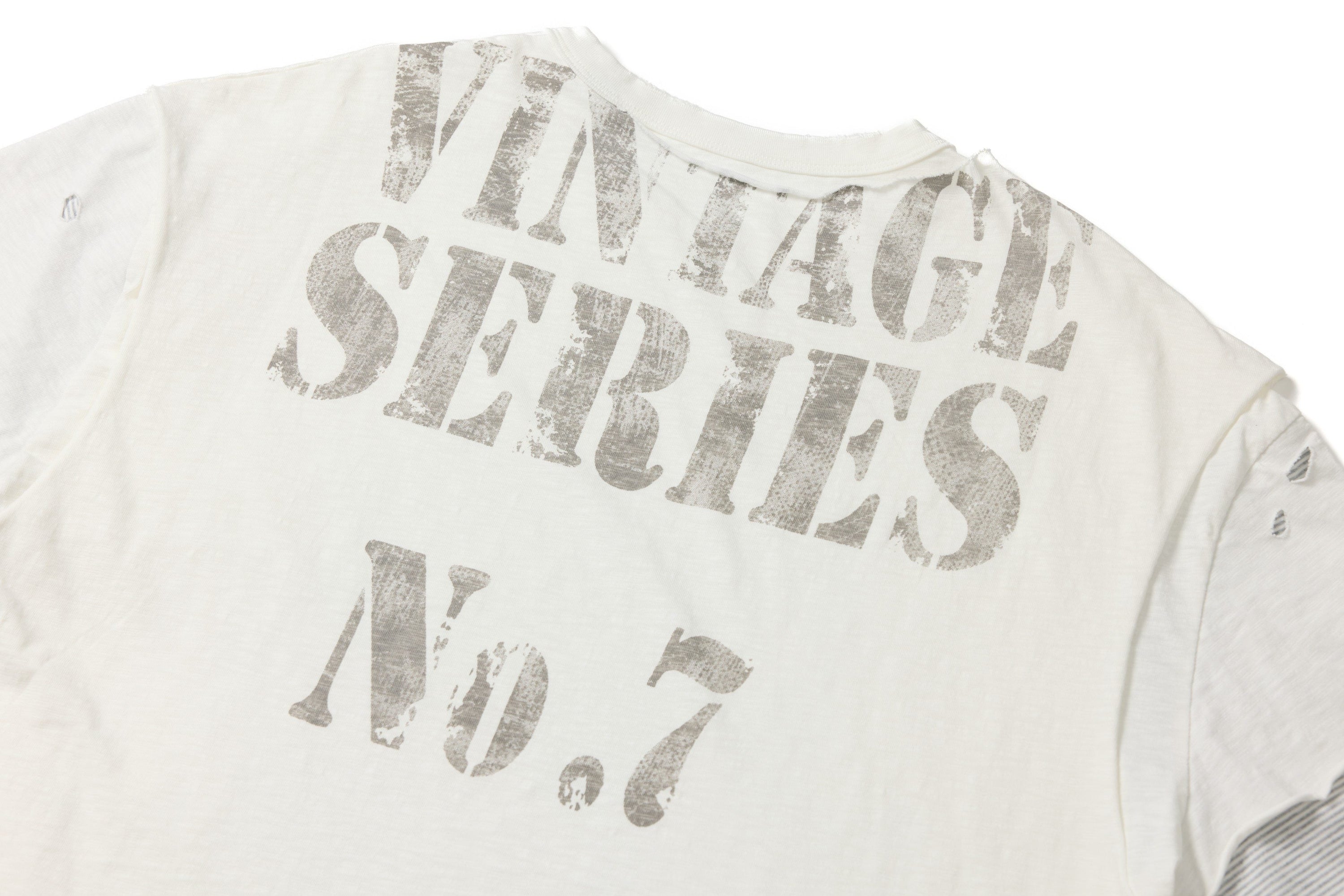 Distressed Layered Graphic Tee | Industrial Expressionism Print