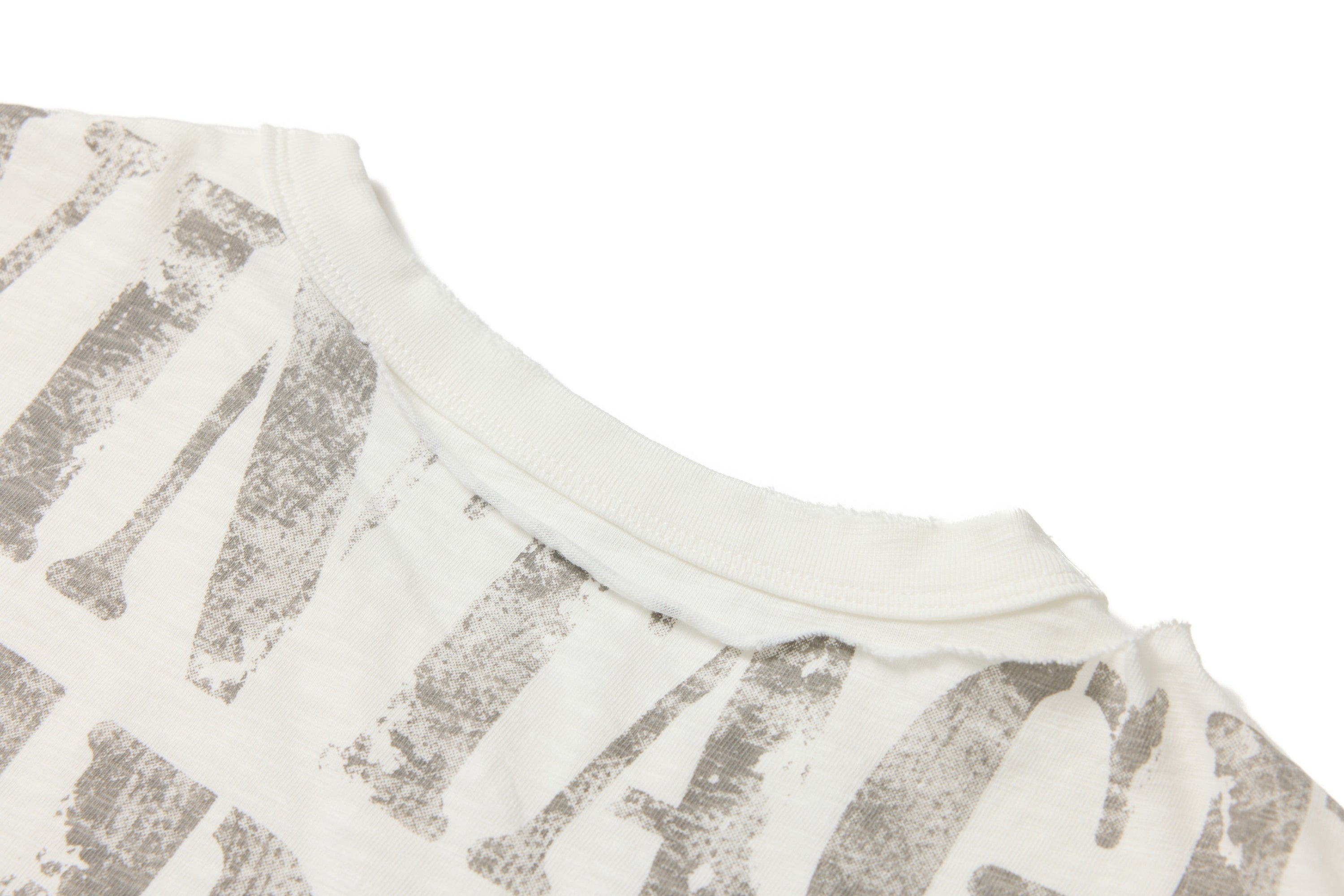 Distressed Layered Graphic Tee | Industrial Expressionism Print