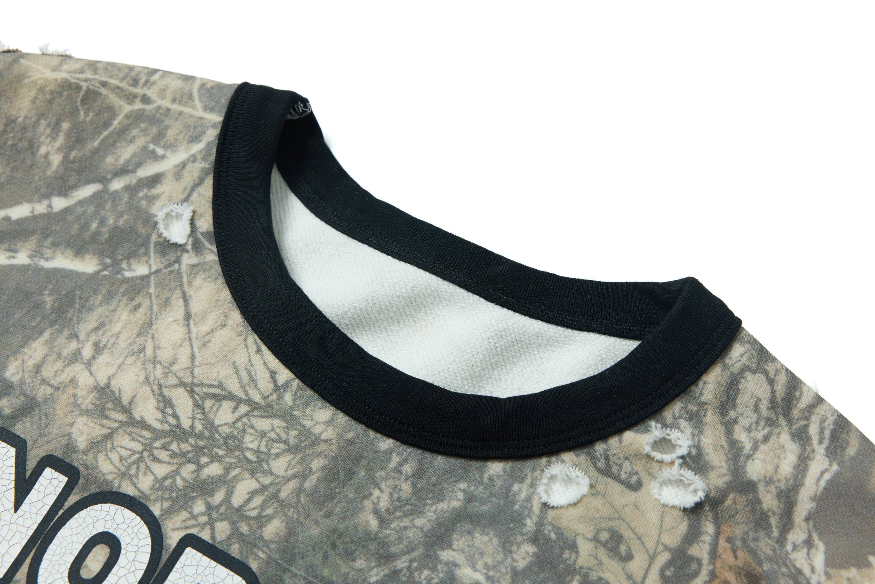 Woodland Camo Graphic Crop Tee | Minormode Parody Series