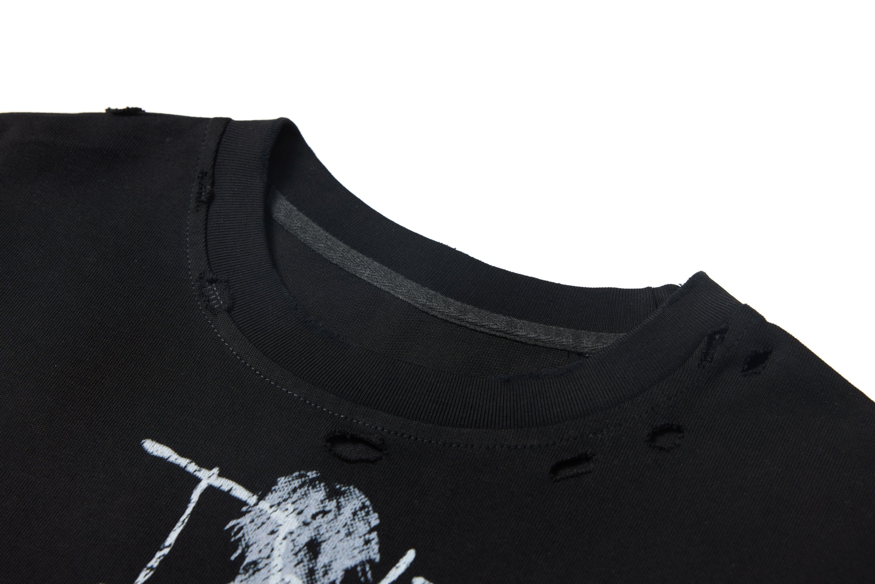 Distressed Graphic Long Sleeve Tee | Grunge Streetwear