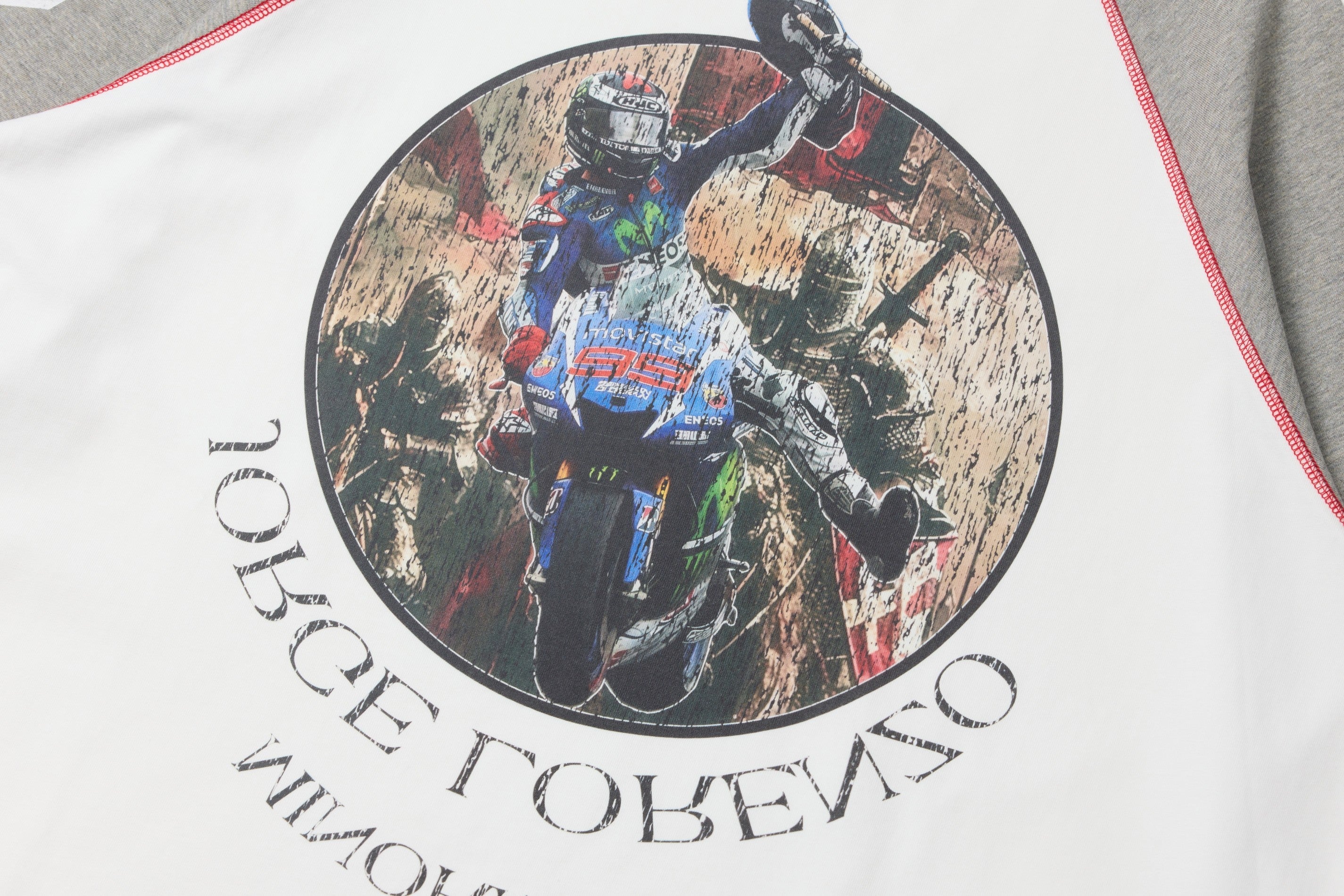 Moto Racing Raglan Long Sleeve Tee | Vintage Streetwear